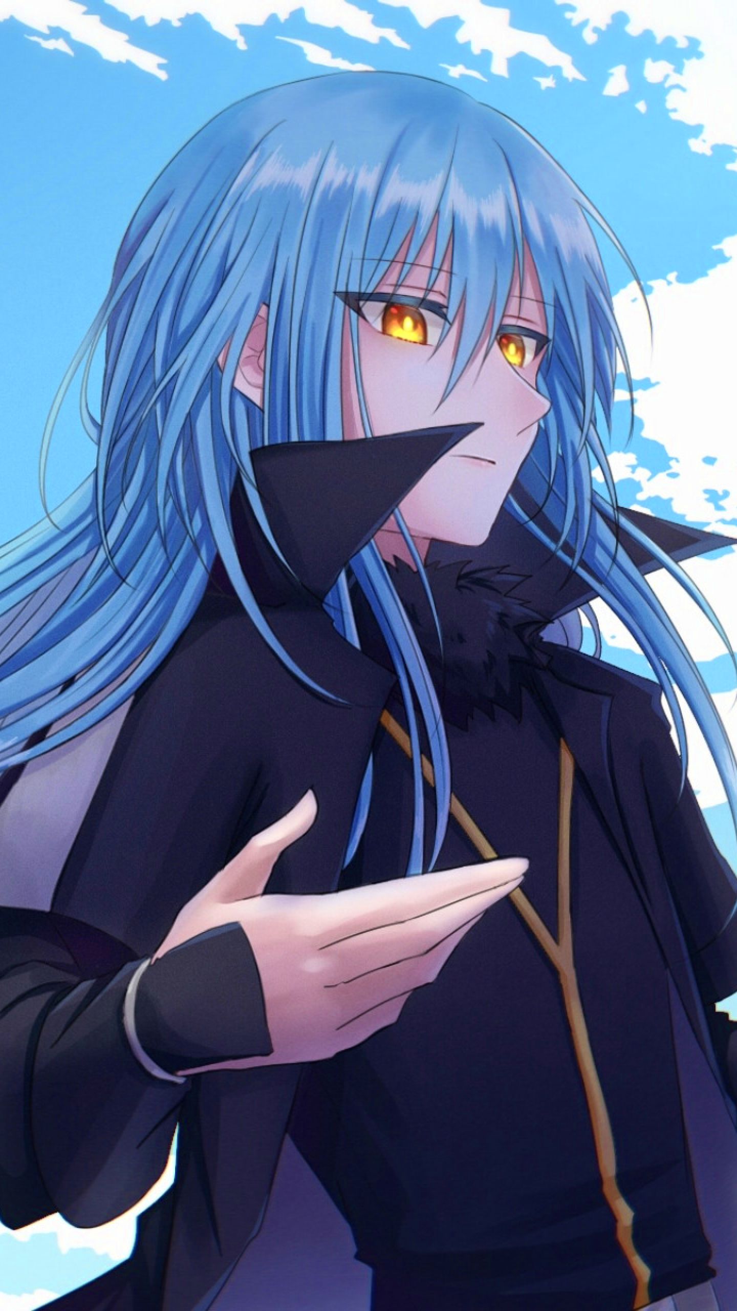 Rimuru Tempest ideas. blue hair anime boy, anime art, anime characters