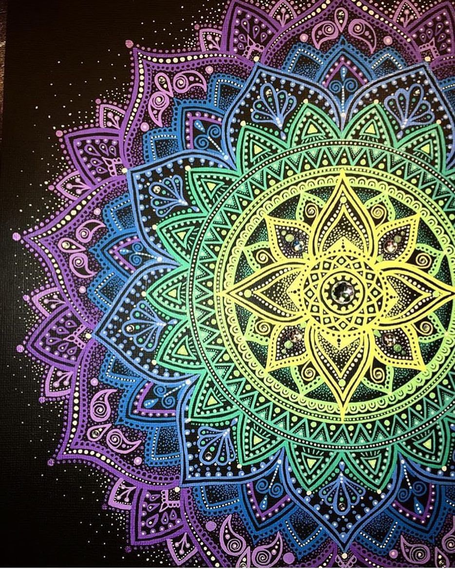 tbt #tbt❤️ Throwback to a mandala I drew just before Christmas for a friend