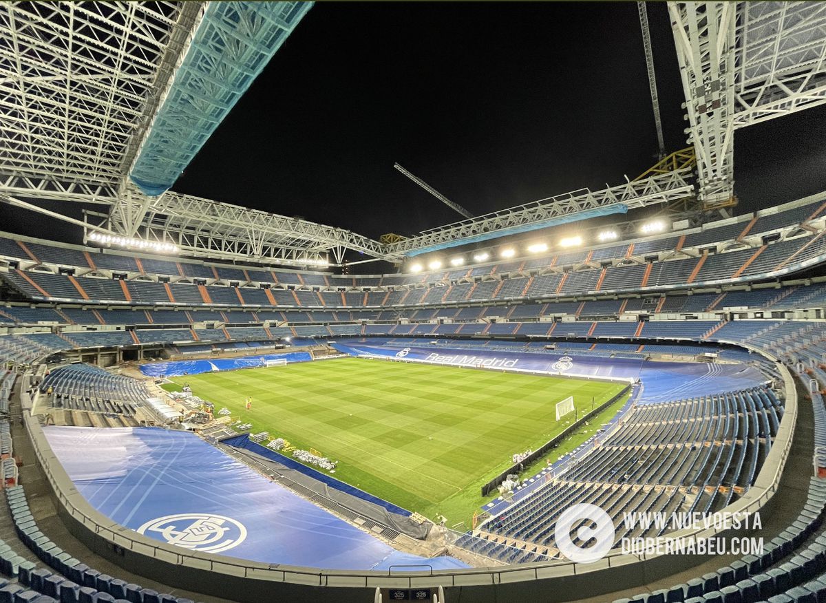 New photo show Santiago Bernabeu in perfect playing condition