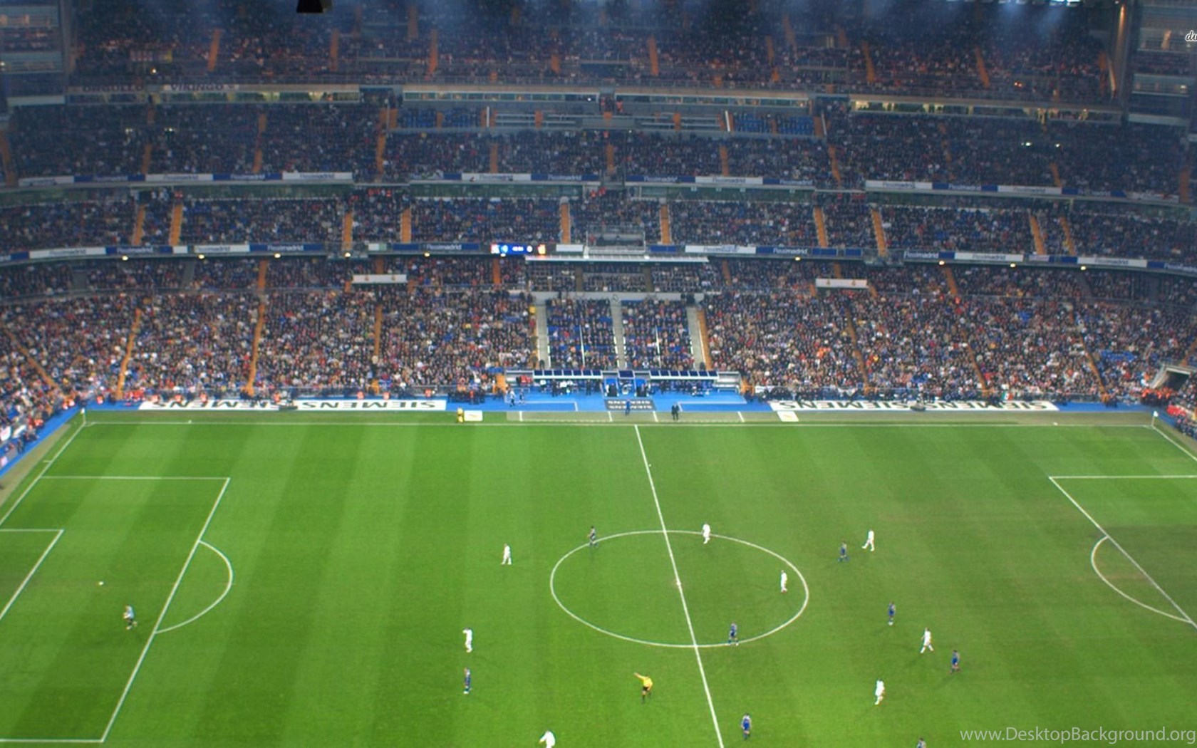 Real Madrid Santiago Bernabeu Stadium Wallpaper Desktop Background