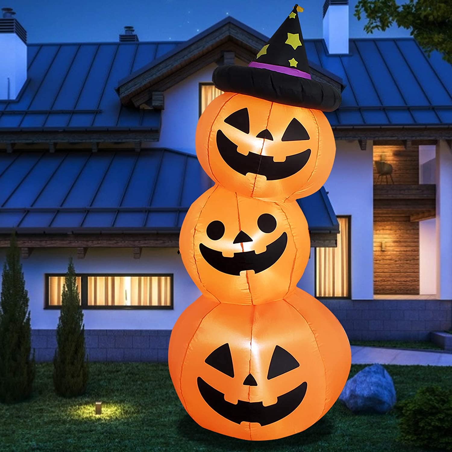 Buy Poptrend Halloween Inflatable 6Feet 3Pumpkin Stack Halloween Decorations Outdoor, LED Lights Outdoor Indoor Holiday Decorations Blow up Yard Lawn Inflatables Home Family Outside Decoration Online in Indonesia. B08B3RYLQB