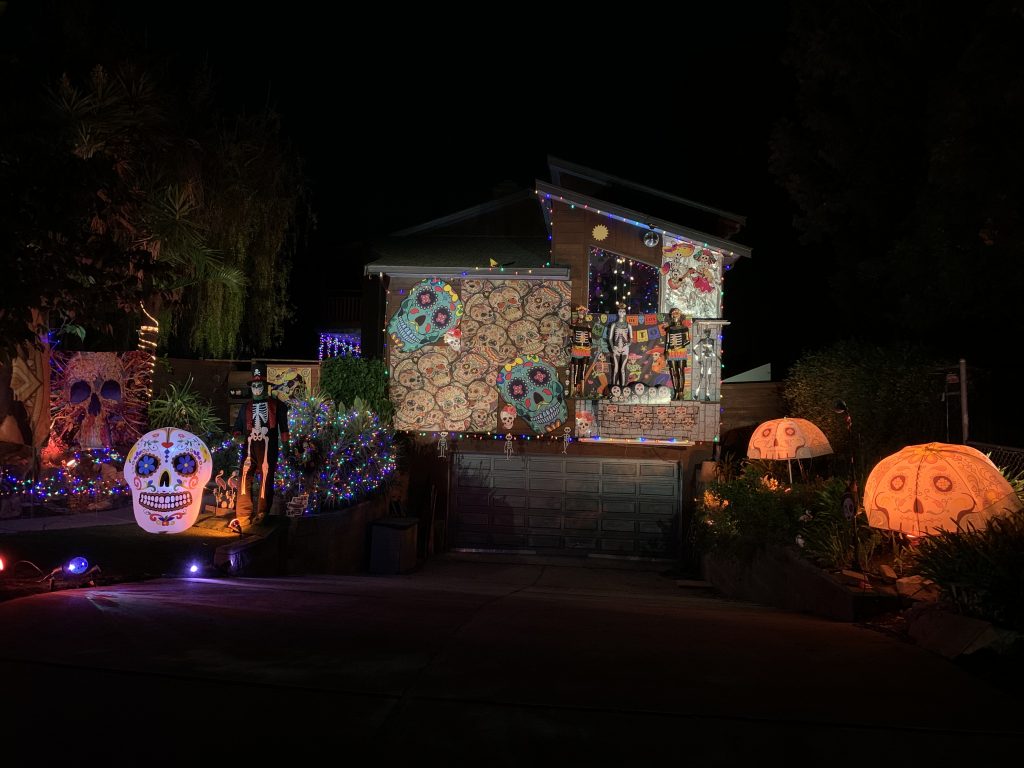 Photos of the Week: Día De Los Muertos Themed Halloween Decorations at Santa Clara Home Silicon Valley Voice