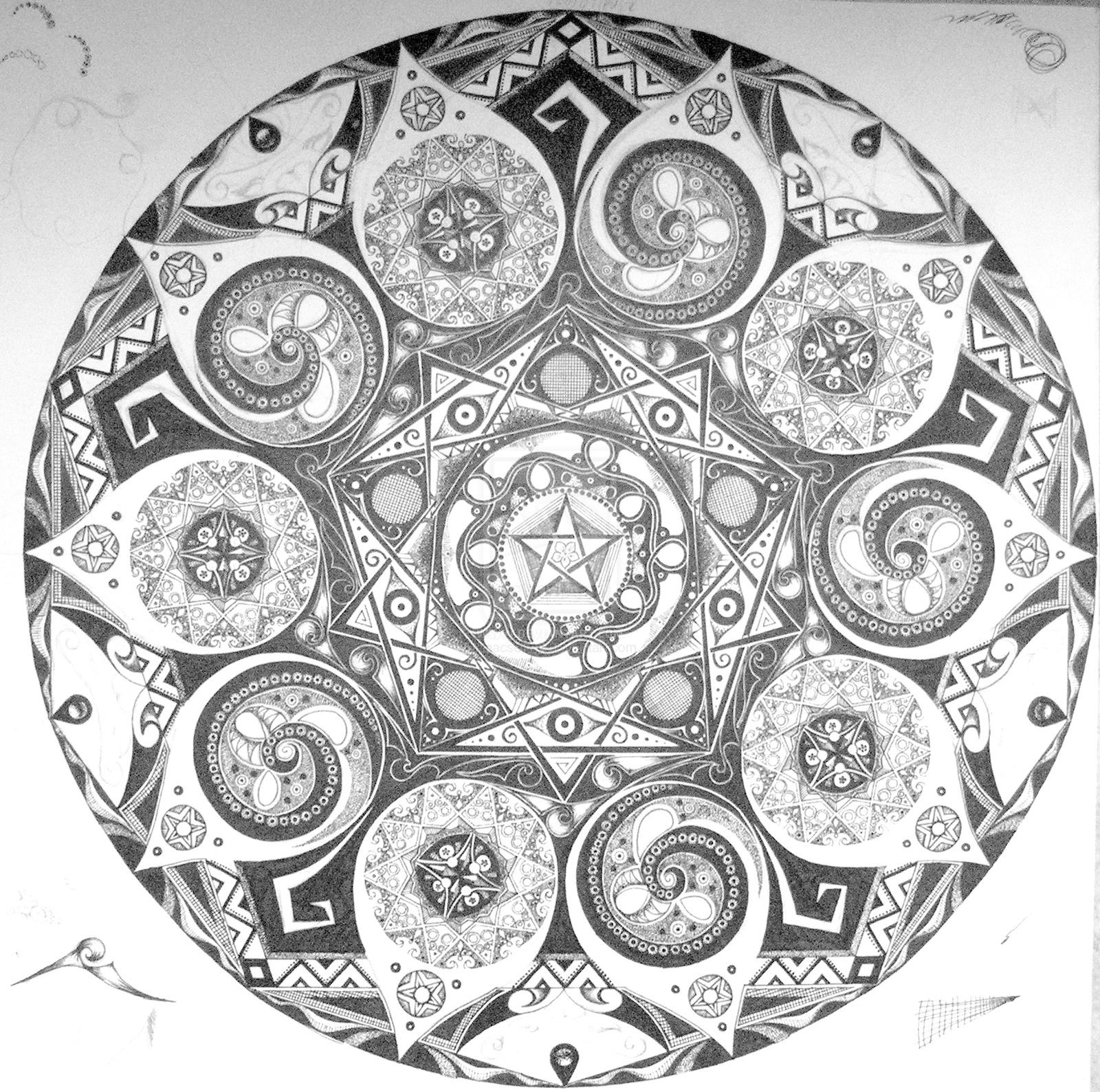 Mandala Wallpaper Black And White 1920x1080 Black And White
