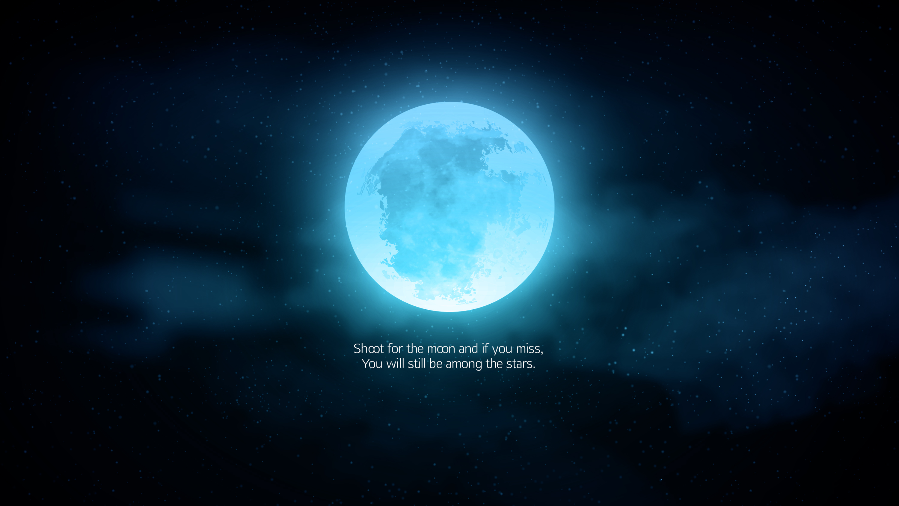 Shoot for Moon Quote Wallpaper