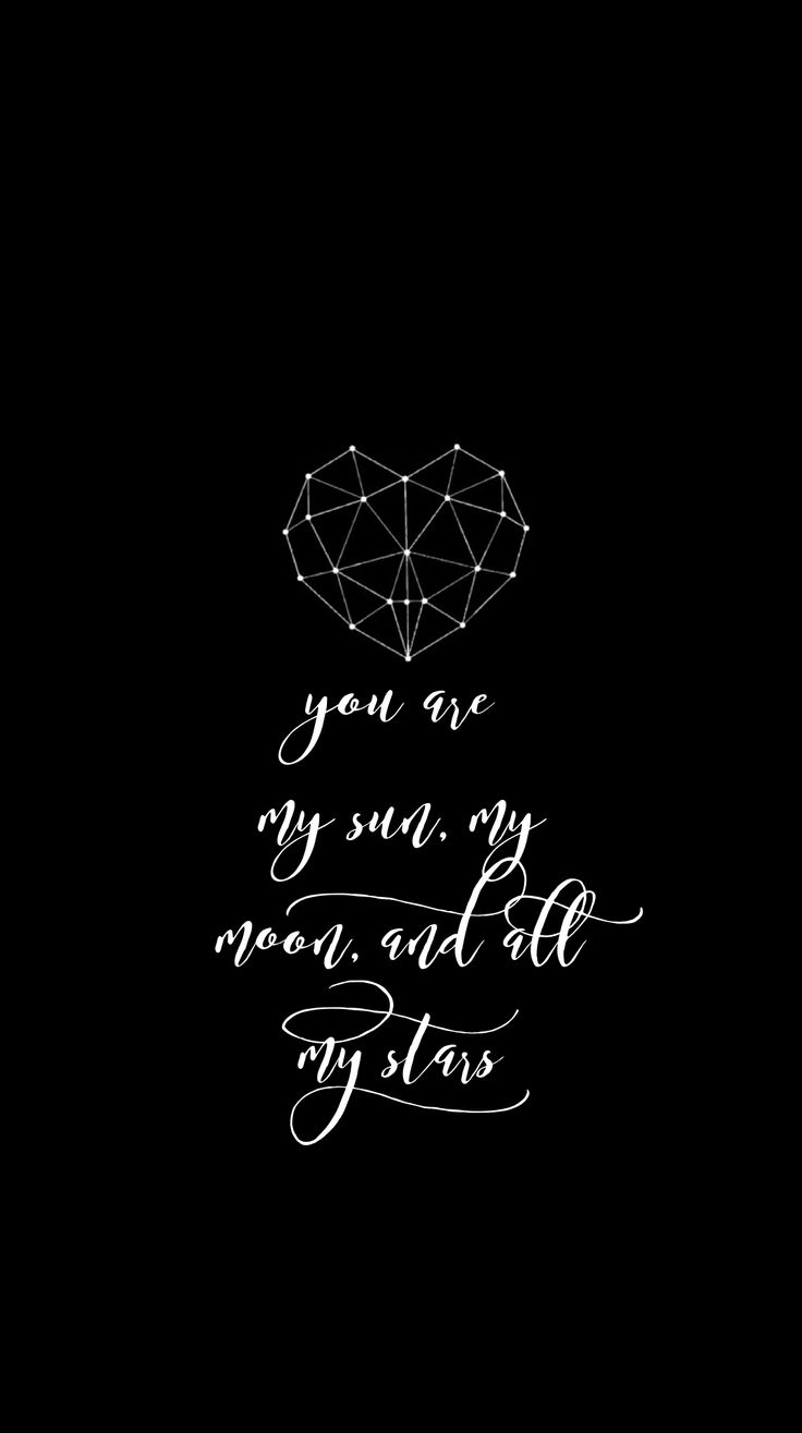 My Moon & Stars ✨.. #quote #wallpaper #myedit. My moon and stars, Constellation art, Quotes white
