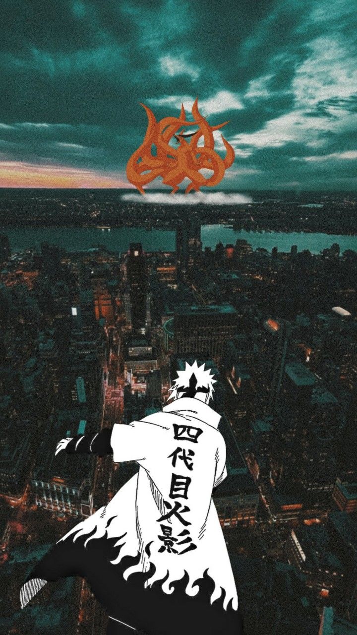 Kyuubi Vs minato Wallpaper. Anime wallpaper, Anime wallpaper live, Naruto wallpaper iphone