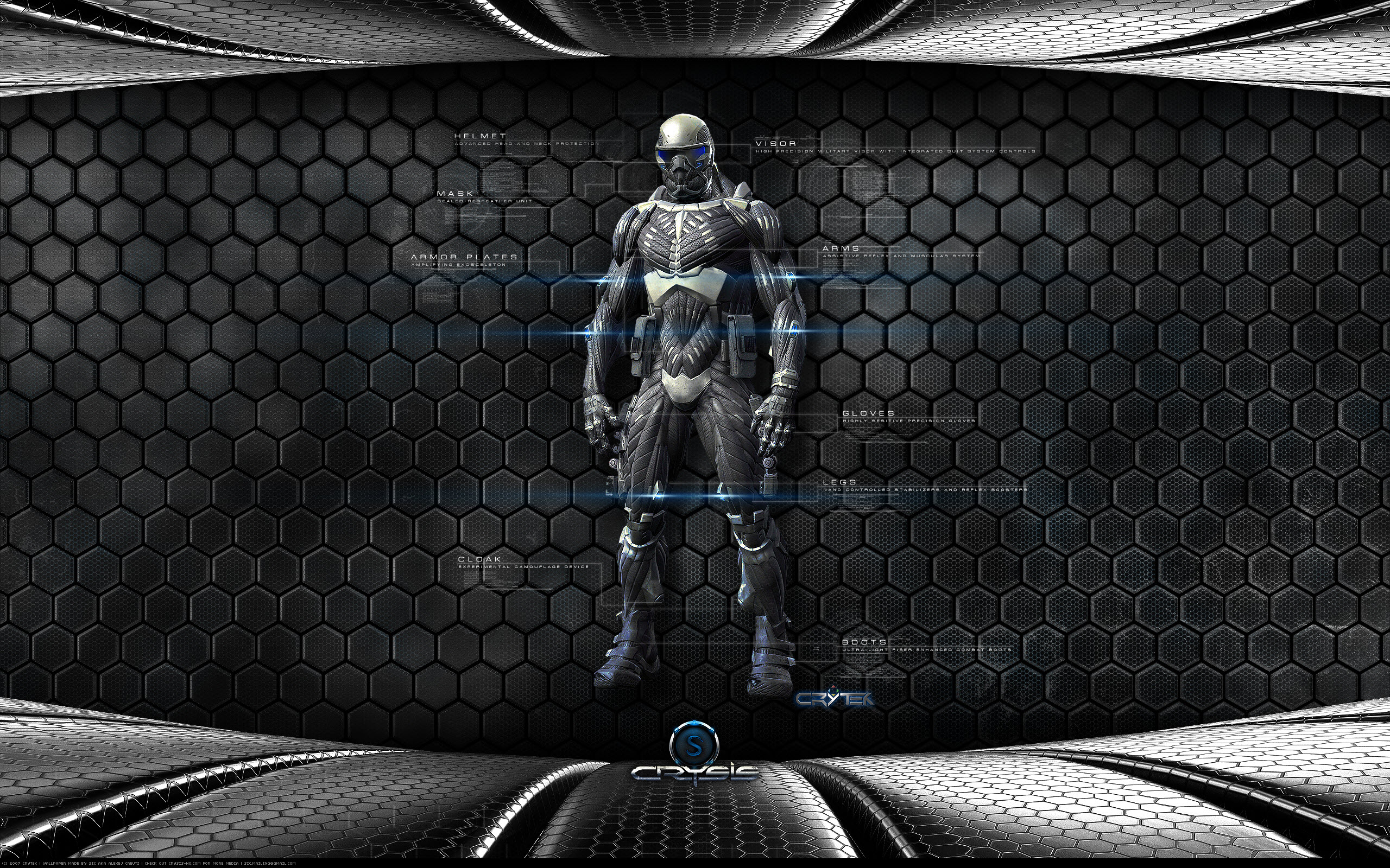 Nanosuit 4K wallpaper for your desktop or mobile screen free and easy to download