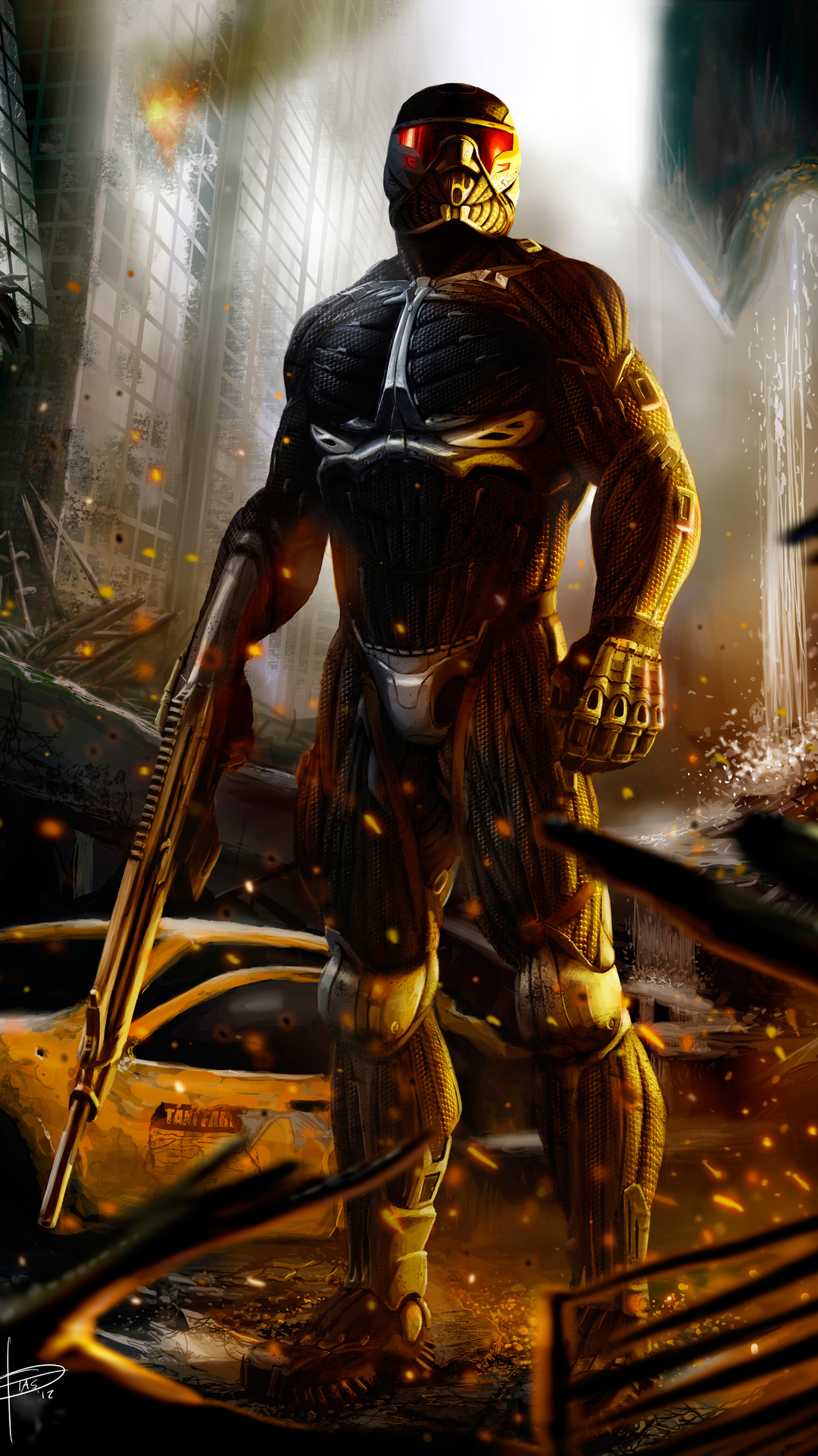 Crysis 3 Nanosuit iPhone 7, 6s, 6 Plus, Pixel xl , One Plus 3, 3t, 5 HD 4k Wallpaper, Image, Background, Photo and Picture