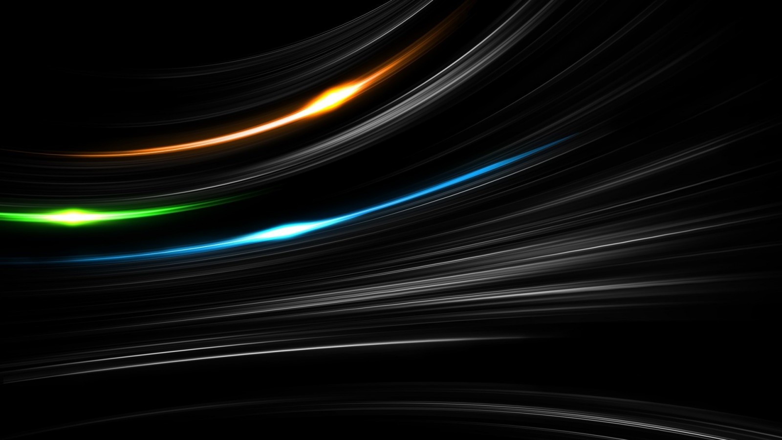 digital art, black background, abstract, space, minimalism, glowing, green, blue, orange, circle, atmosphere, lines, light, wave, shape, line, darkness, screenshot, computer wallpaper, outer space Gallery HD Wallpaper