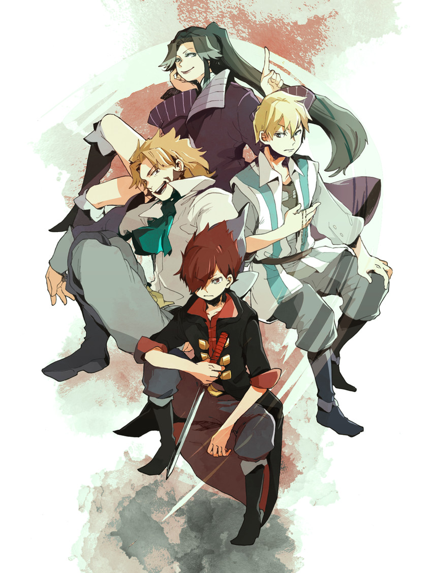 leon luis, alfonso san valiante, german luis, and emma guzman (garo and 1 more) drawn