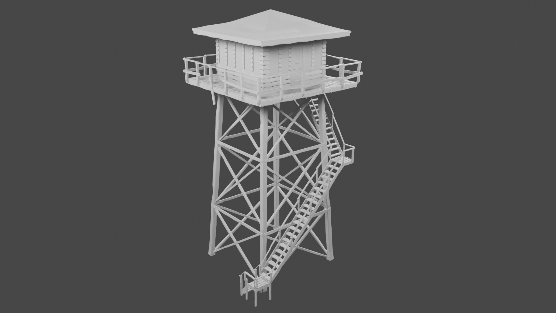 Low Poly Firewatch Tower, Justin Ermel