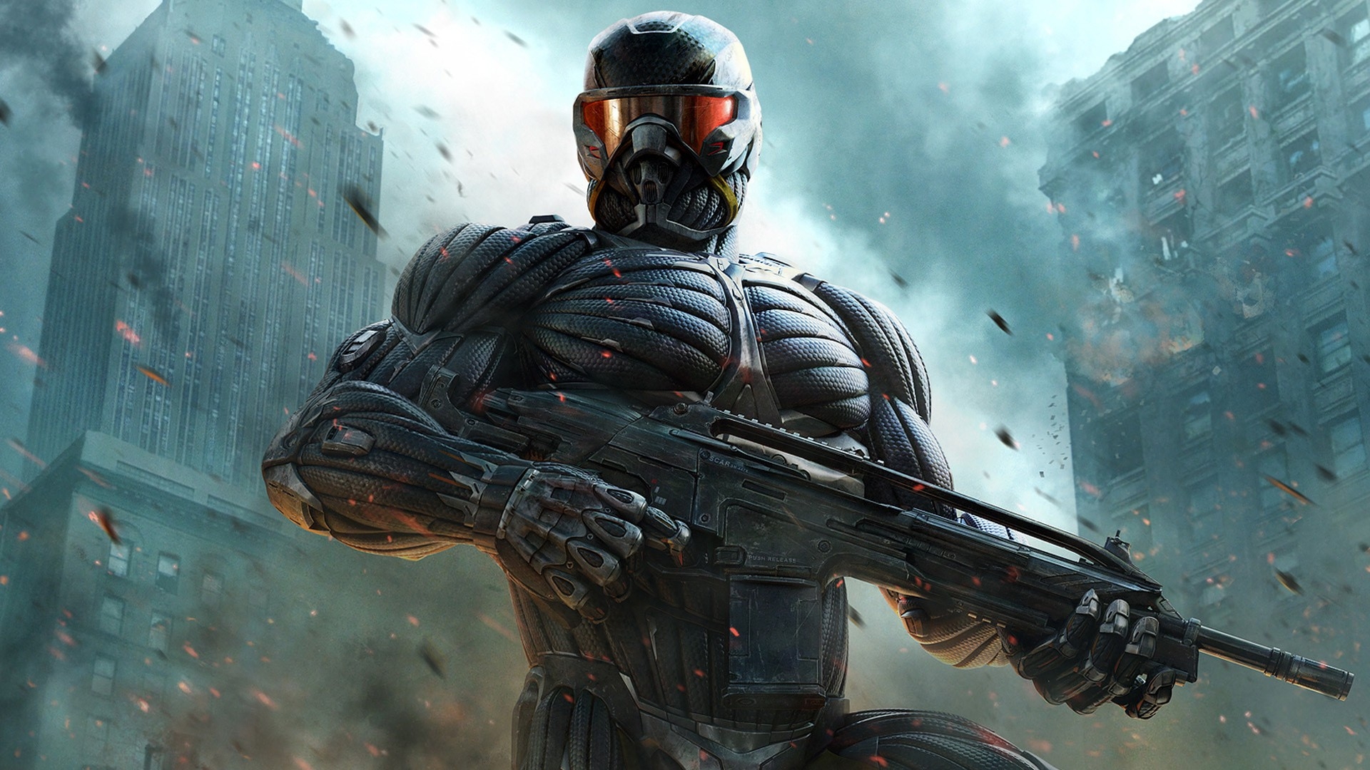 Download 1920x1080 Sci Fi, Soldier, Nano Suit Wallpaper For Widescreen