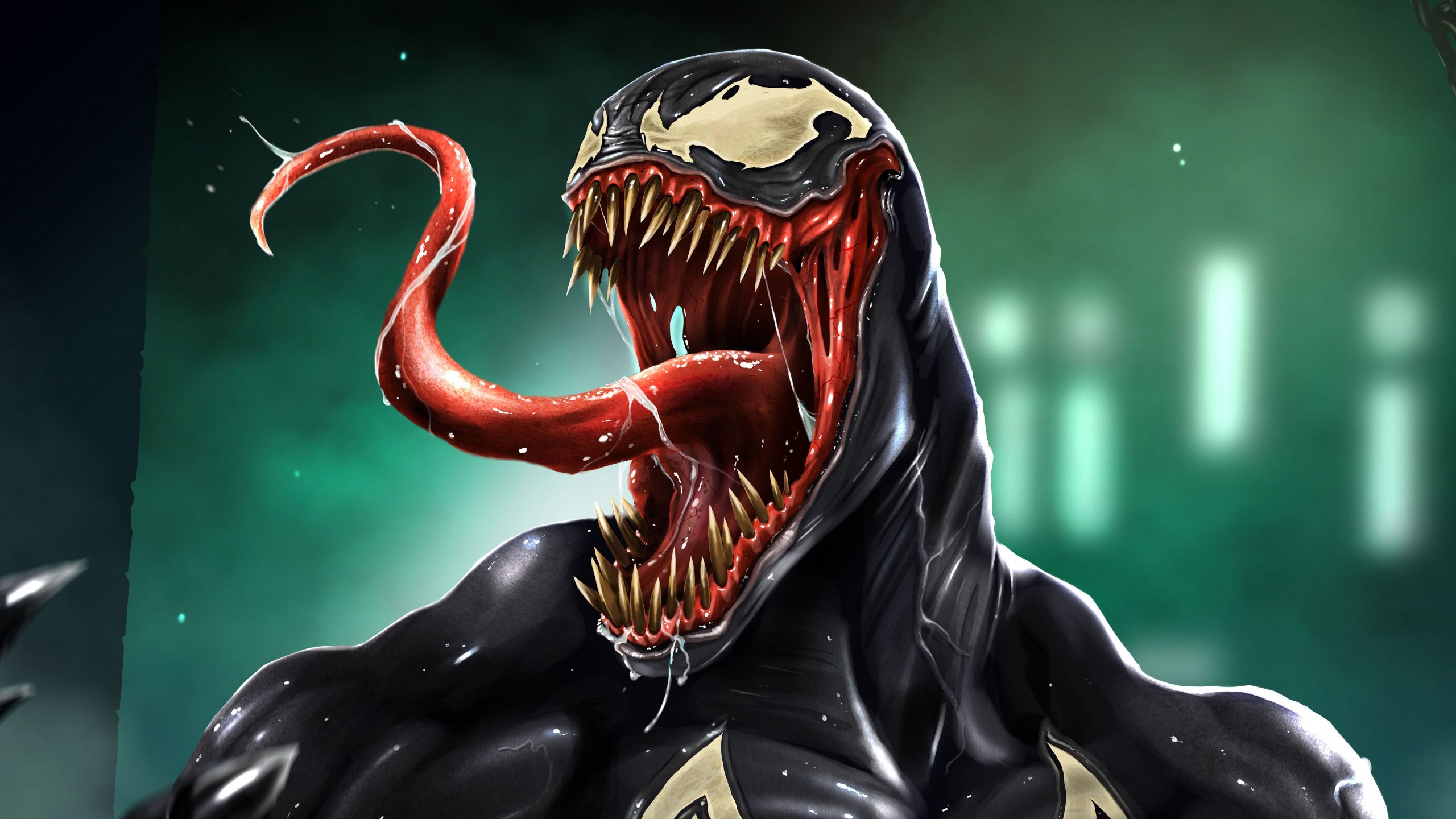 Download Venom, parasite, pop culture, art wallpaper, 2560x Dual Wide, Widescreen 16: Widescreen