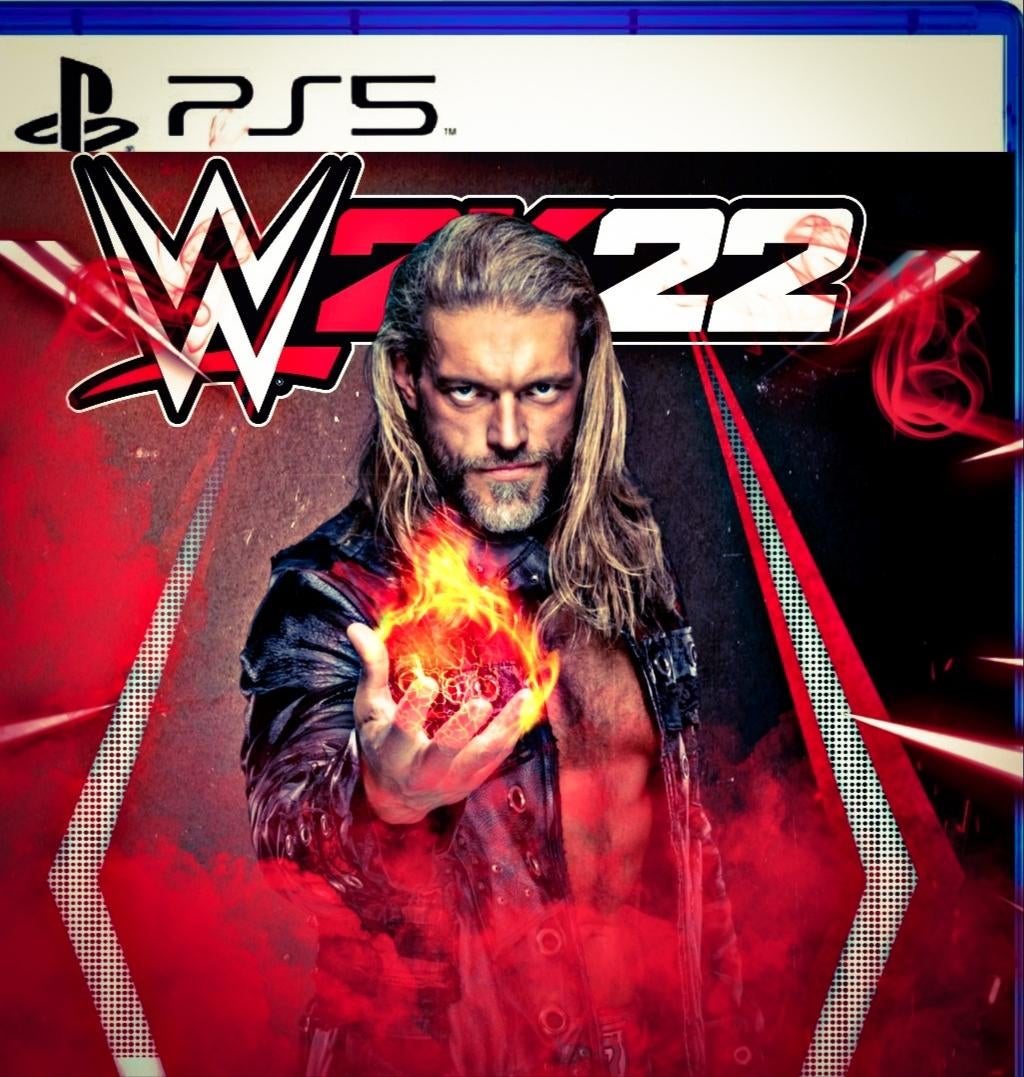 Hey people of the internet ! I made this wwe 2k22 cover . And I made simple colour changes in other image , please tell me which one you like the most