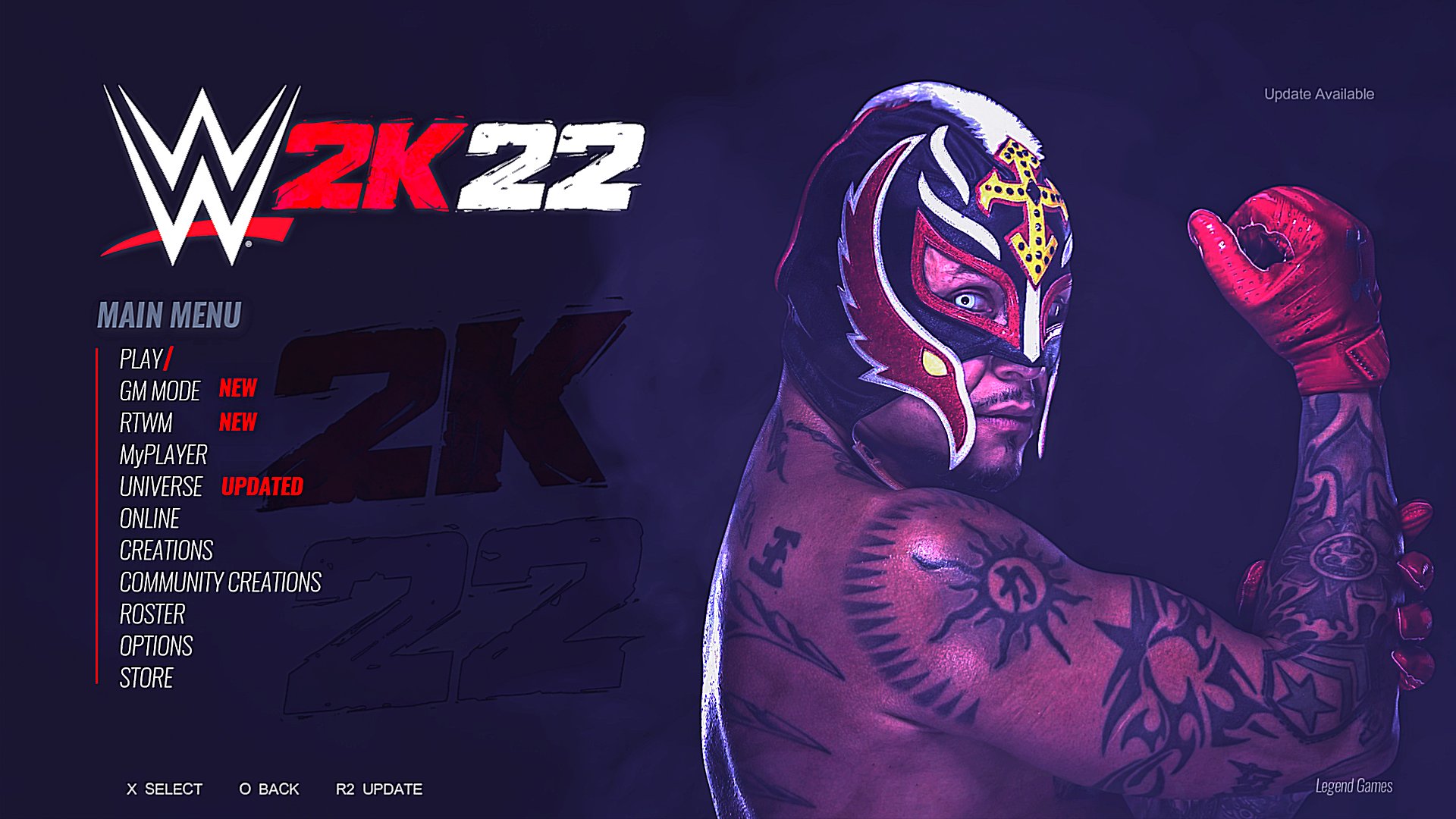 Leon on Twitter: I made this Main Menu concept for WWE 2K22