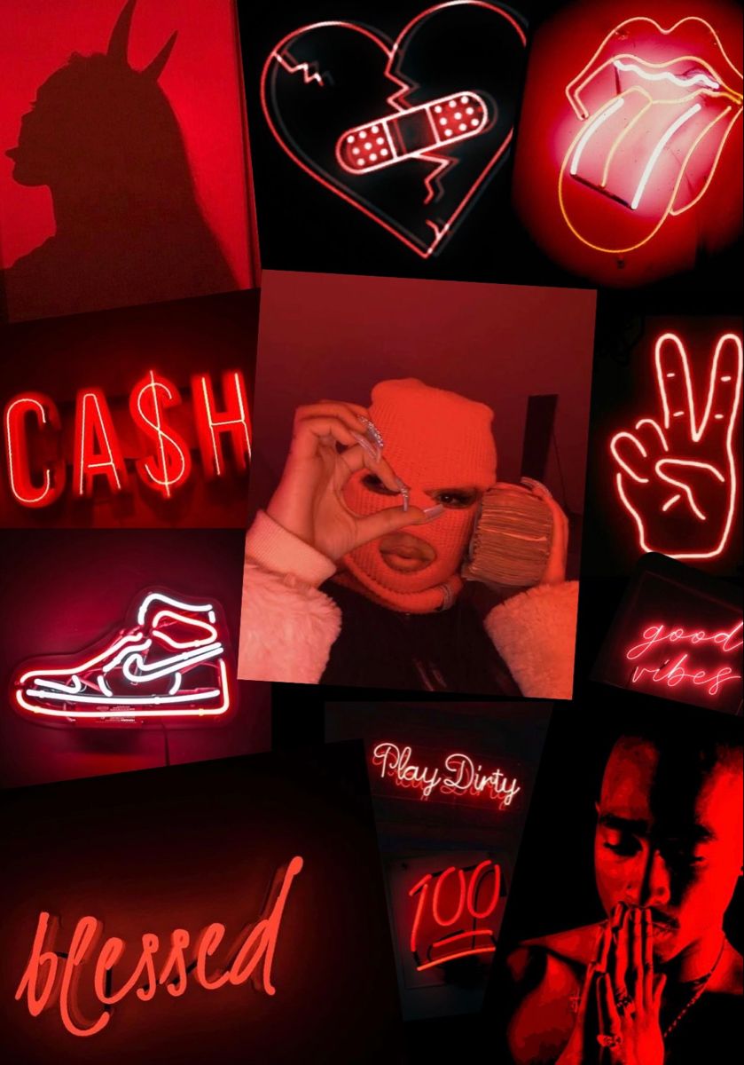 Download Bad Girl Vibe Aesthetic Red Background