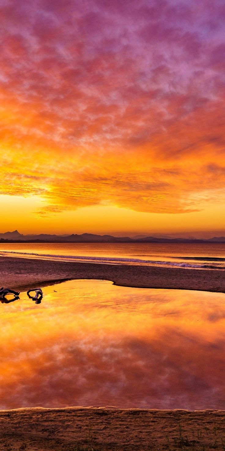Nature iPhone wallpaper. Beach sunset, Sunset wallpaper, Sunset