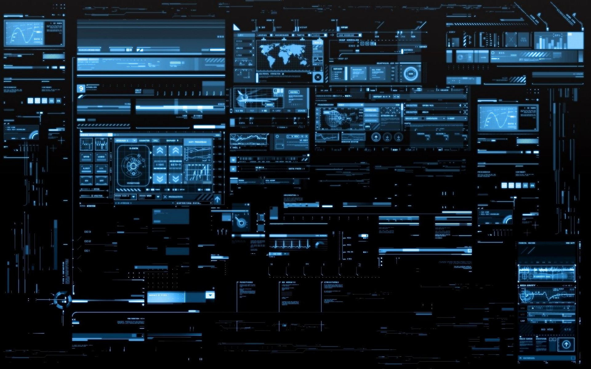 Wallpaper, digital art, night, technology, Computer screen, metropolis, electronics, darkness, screenshot, 1920x1200 px, computer wallpaper 1920x1200