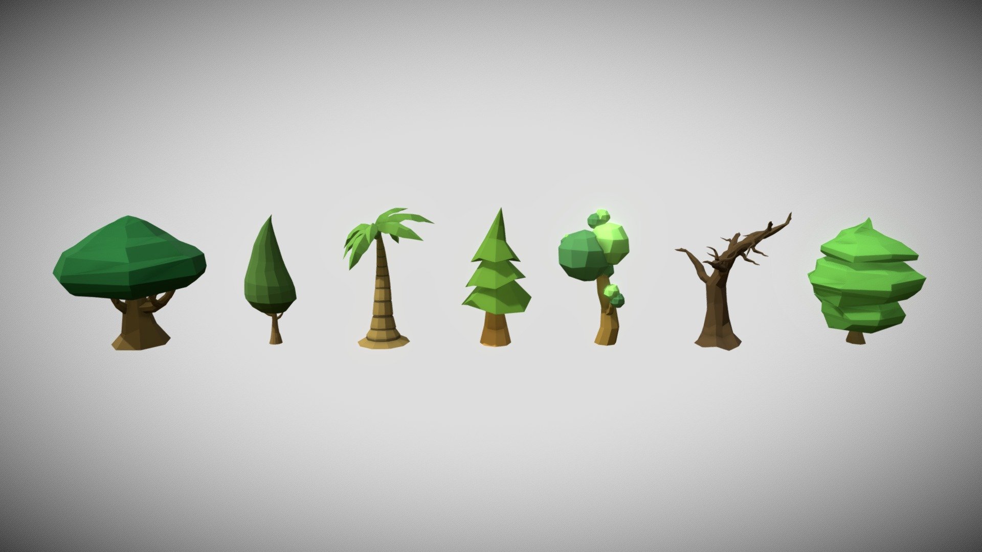 Low Poly Tree Pack Free 3D model by louieoliva [ea6e844]