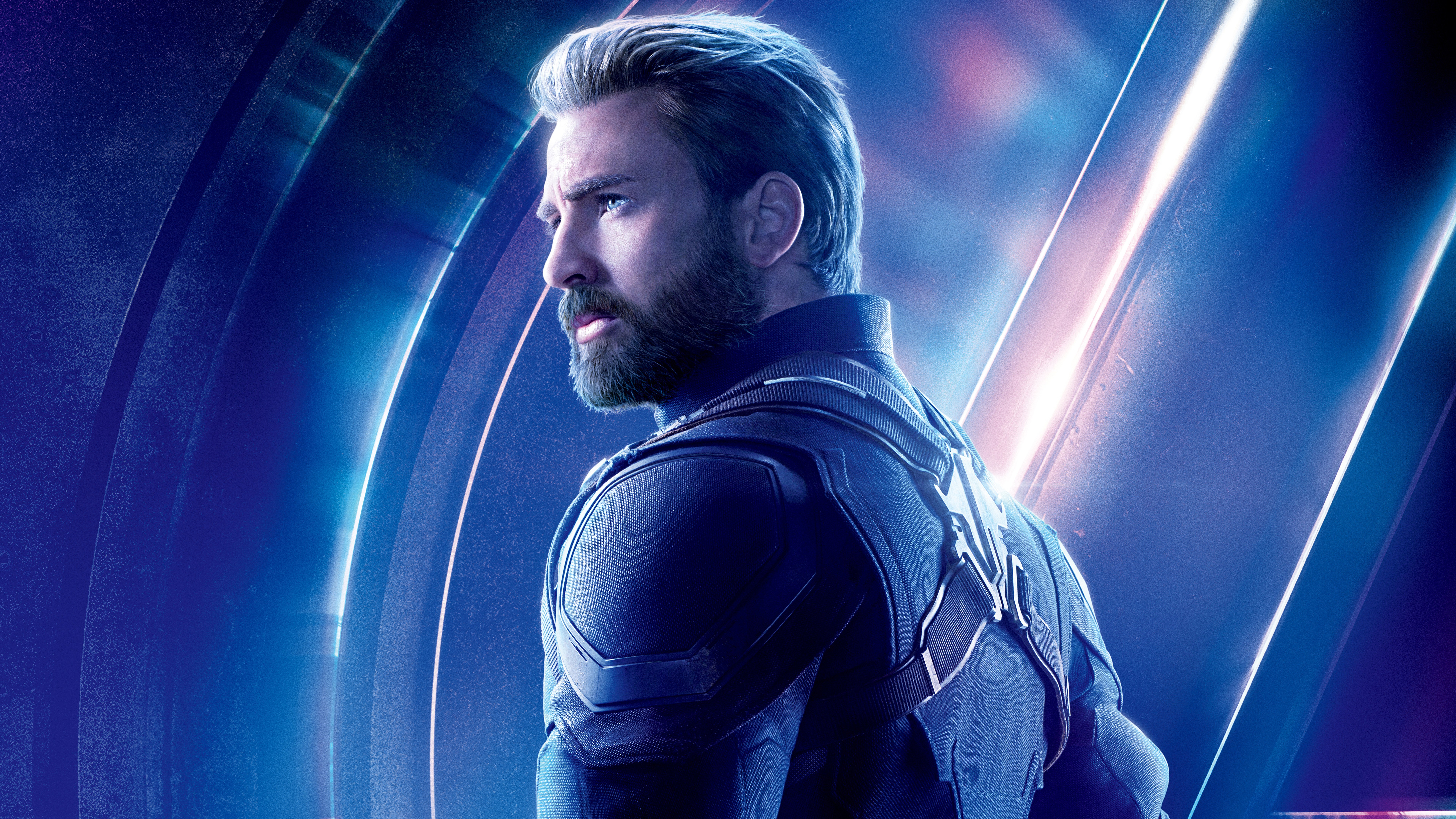 Steve Rogers Captain America Avengers: Infinity War Chris Evans 8K