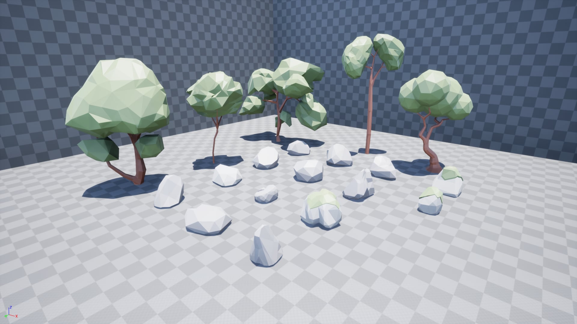 Low Poly Trees Pack in Props