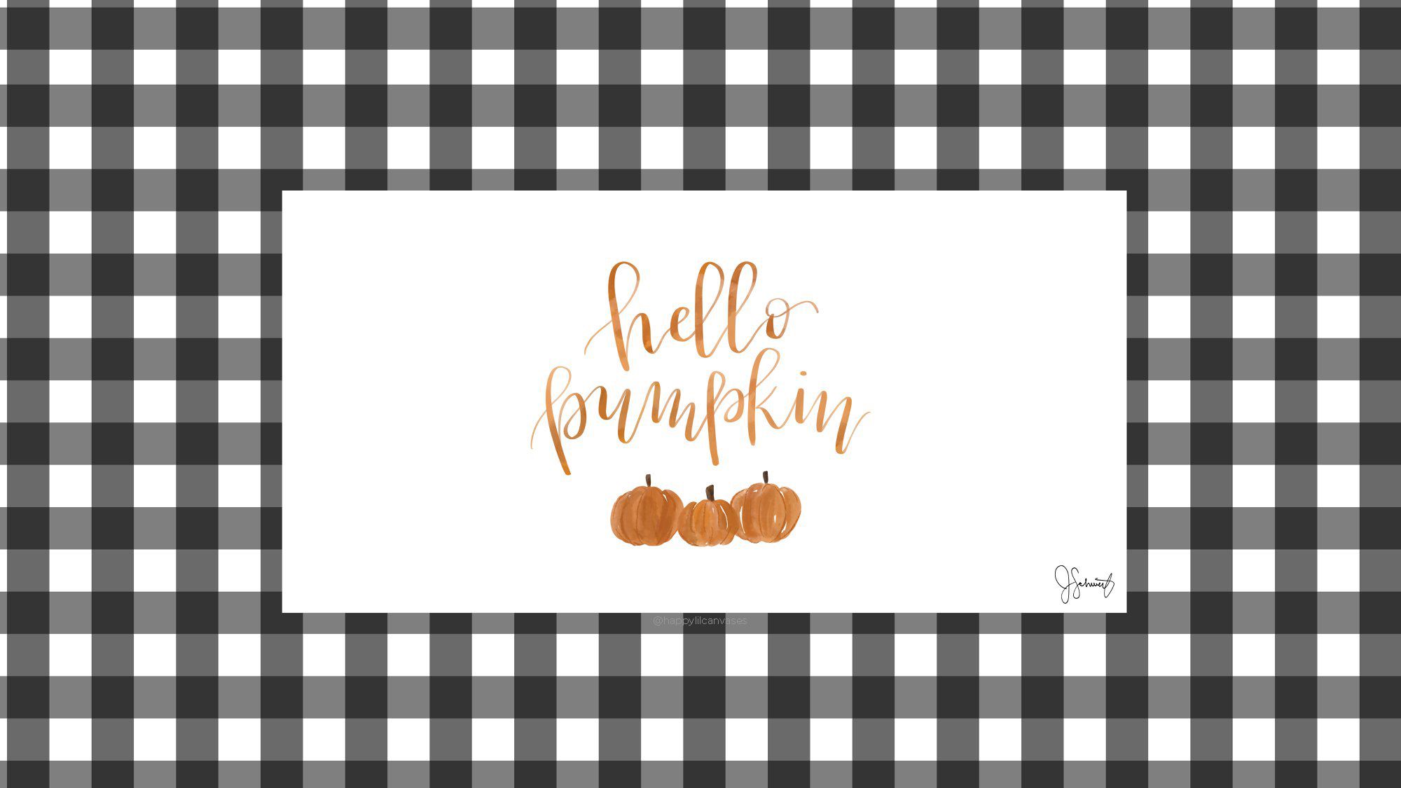 Cute Fall Desktop Background Desktop Wallpaper Pumpkin Calligraphy Autumn Computer. Desktop wallpaper fall, Halloween desktop wallpaper, Fall computer background