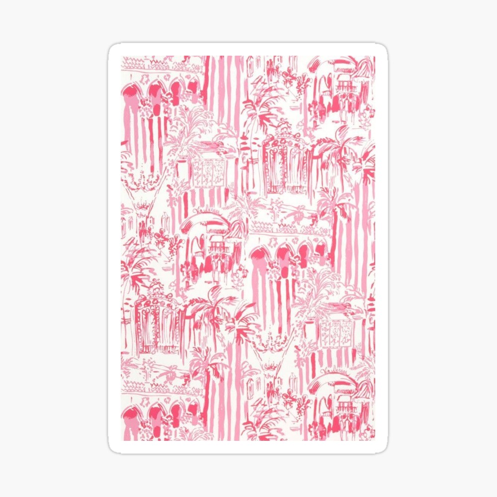 pink preppy wallpaper Art Board Print
