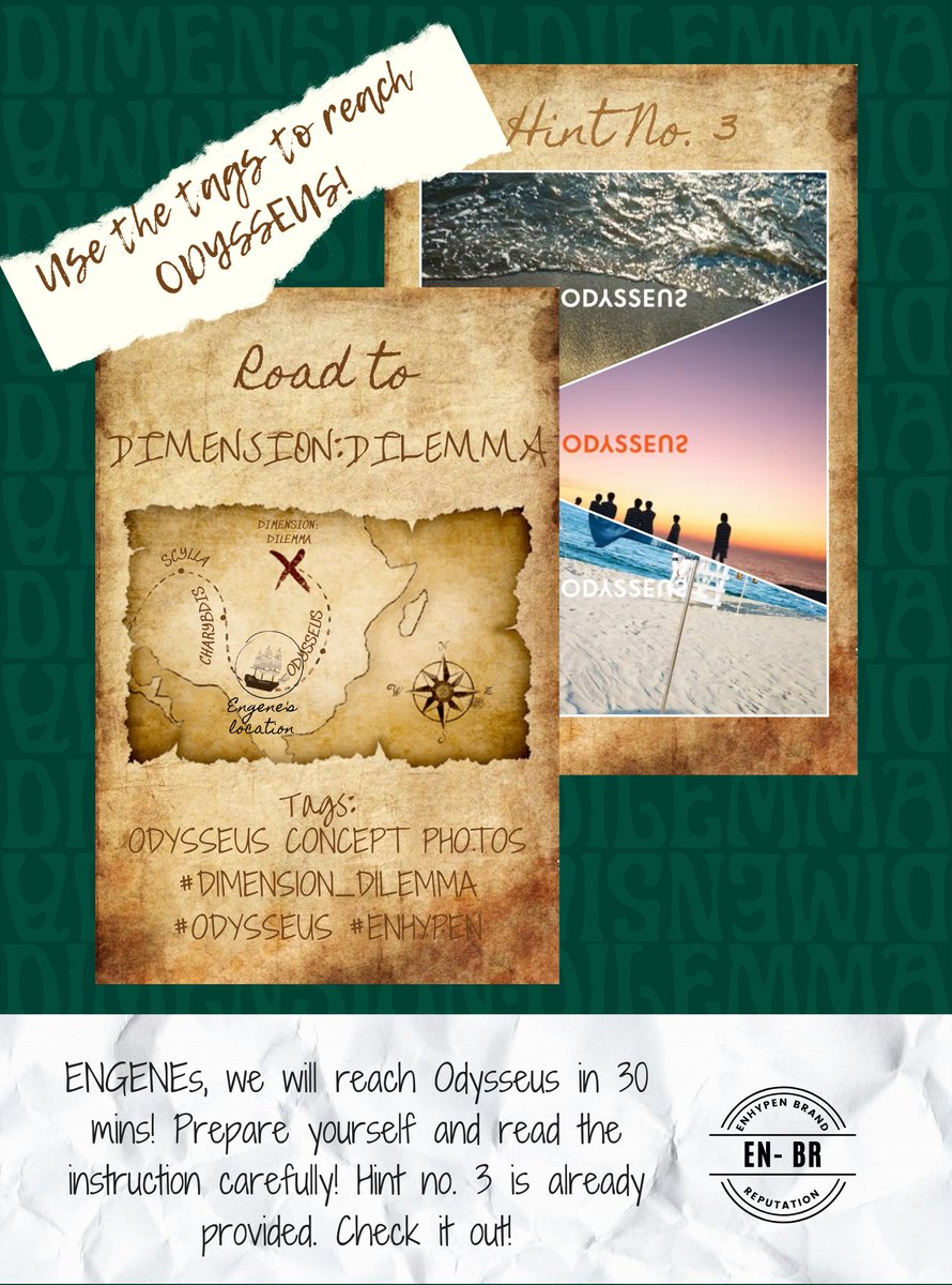 ENHYPEN BRAND REPUTATION's tweet, in 30 mins DIMENSION, DILEMMA Concept Photo Odysseus ver. will be released! Use the tagline ODYSSEUS CONCEPT PHOTOS & the hashtags #DIMENSION_DILEMMA #ODYSSEUS #ENHYPEN Don't