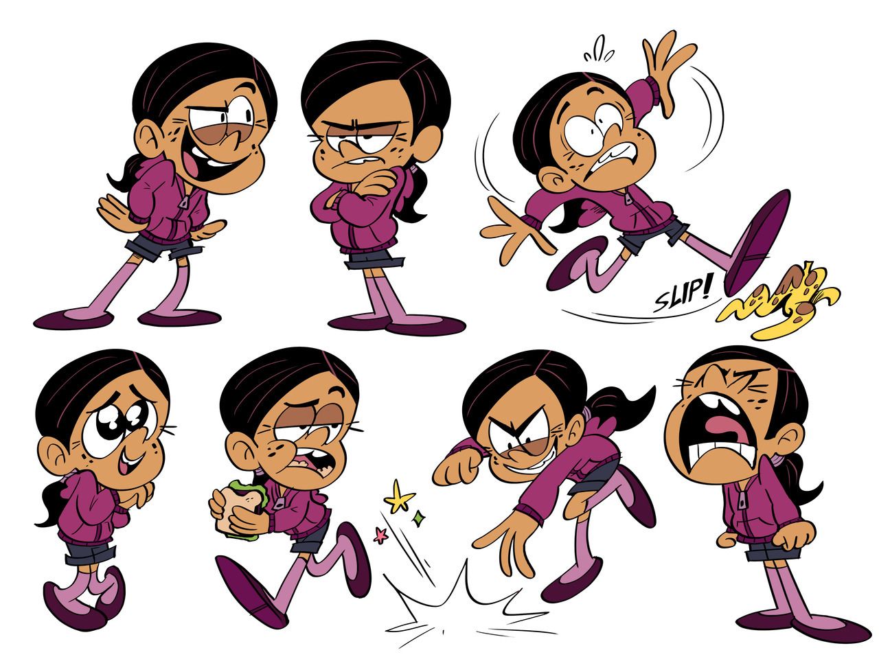 Some Ronnie Anne doodles!. Loud house characters, The loud house fanart, Cartoon character design