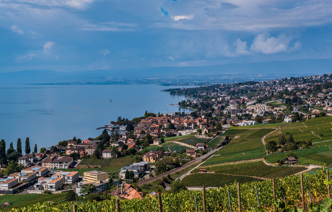 Wallpaper Switzerland, Lake Geneva, Lausanne image for desktop, section пейзажи