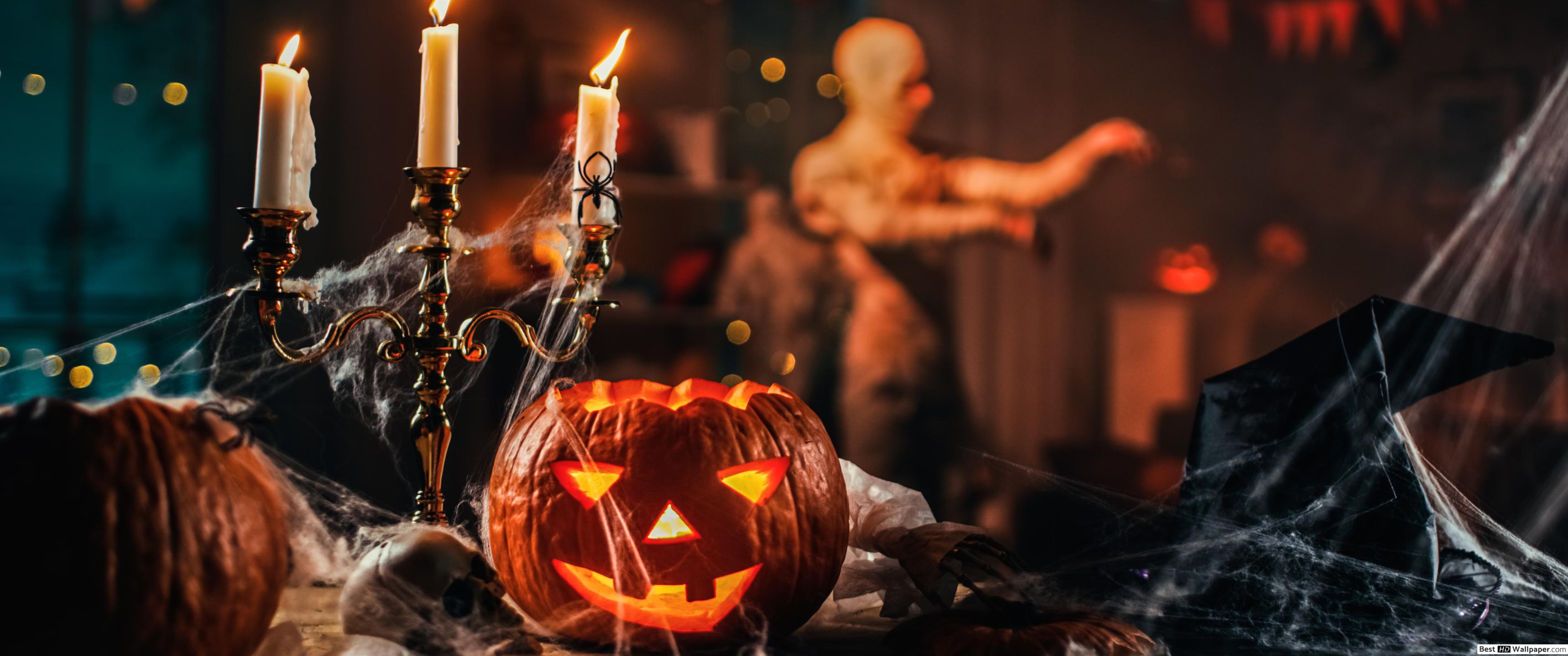 Creepy halloween deco HD wallpaper download