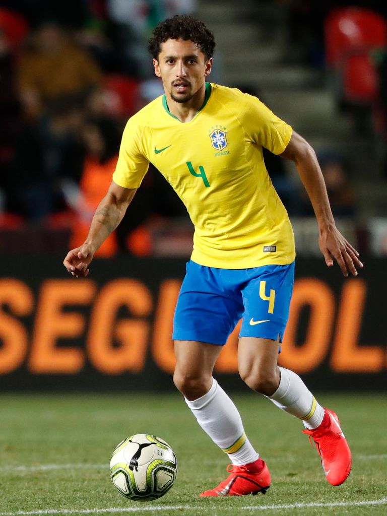 Marquinhos of Brazil during the International Friendly match between. Brazil, Nike wallpaper, Xavi hernandez