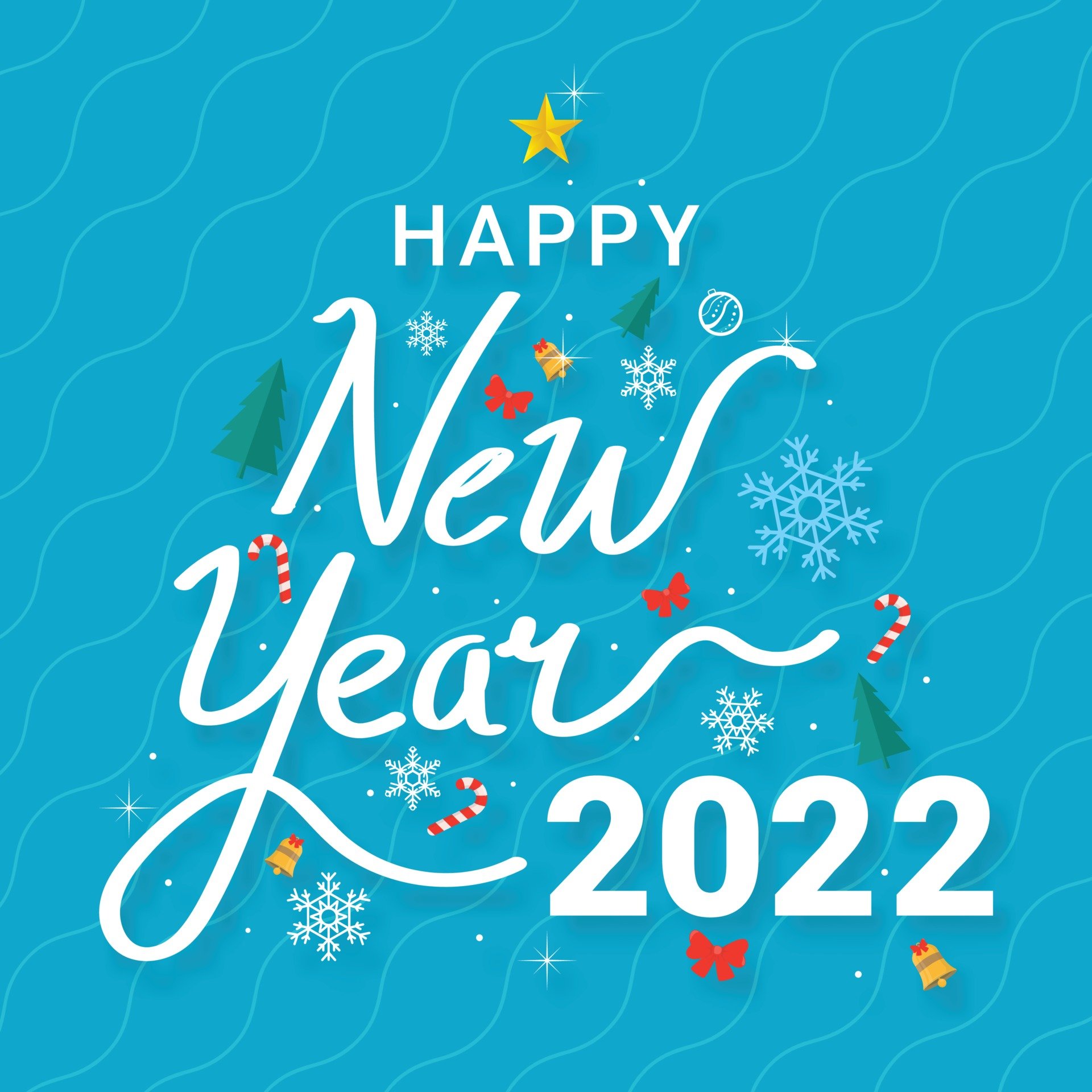 Decorative lettering happy new year 2022 2250840 Vector Art at Vecteezy