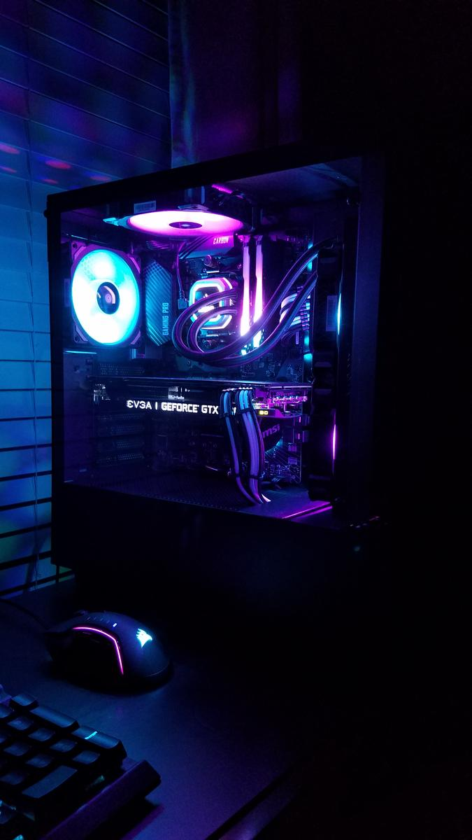 Stormhawk27's Completed Build 5 2600 3.4 GHz 6 Core, GeForce GTX 1080 Ti 11 GB SC Black Editio. Gaming Computer Room, Gaming Room Setup, Gaming Wallpaper
