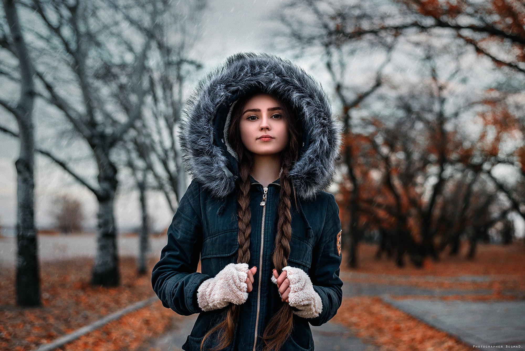 Wallpaper, women outdoors, model, snow, winter, fashion, fur, spring, clothing, autumn, weather, girl, beauty, season, photo shoot 2000x1336