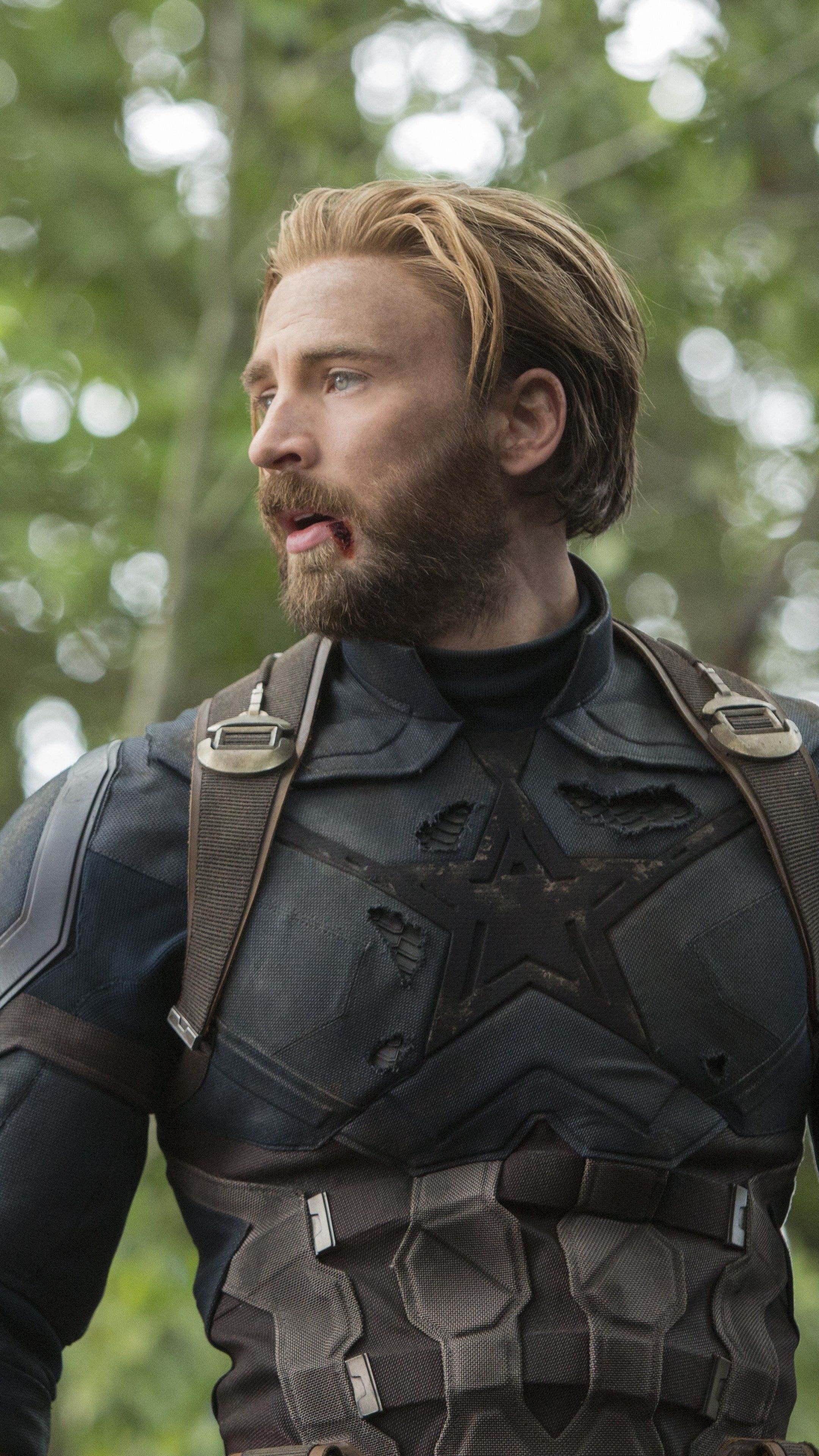 Sorrow like a ceaseless rain  CHRIS EVANS as Steve Rogers Avengers  Infinity War