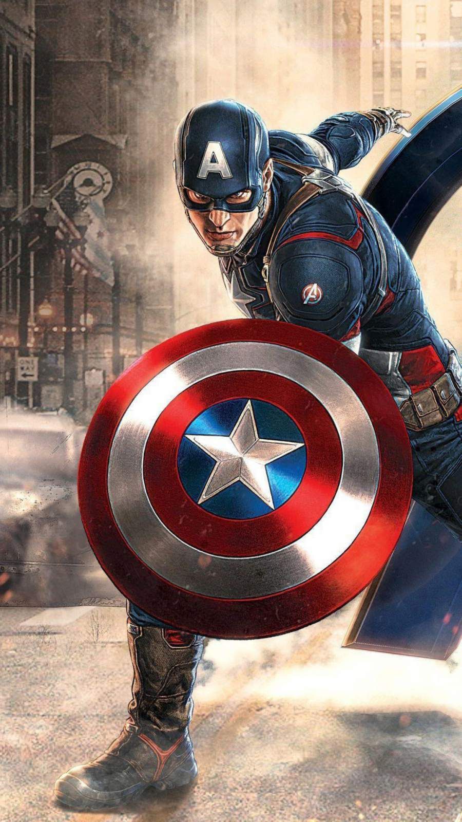 Captain America Avengers Wallpaper Cartoon