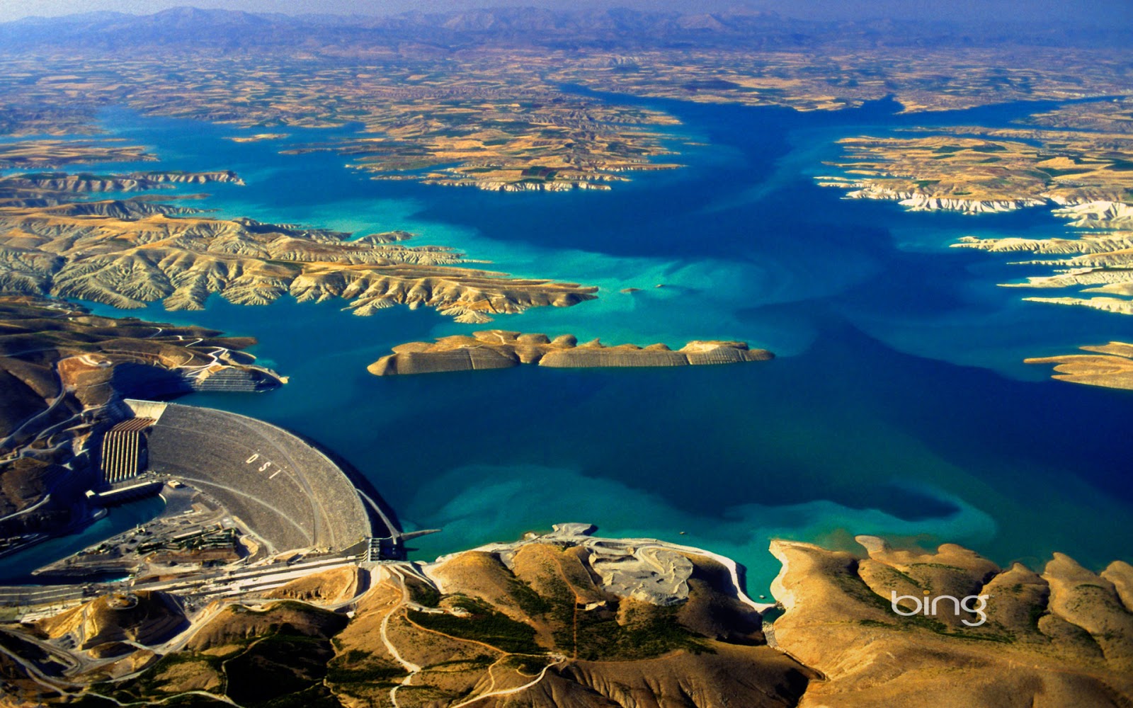 Free download Aerial view of the Ataturk Dam on the Euphrates River Turkey Ed [1600x1000] for your Desktop, Mobile & Tablet. Explore Wallpaper Archives. National Geographic Wallpaper Downloads, Views