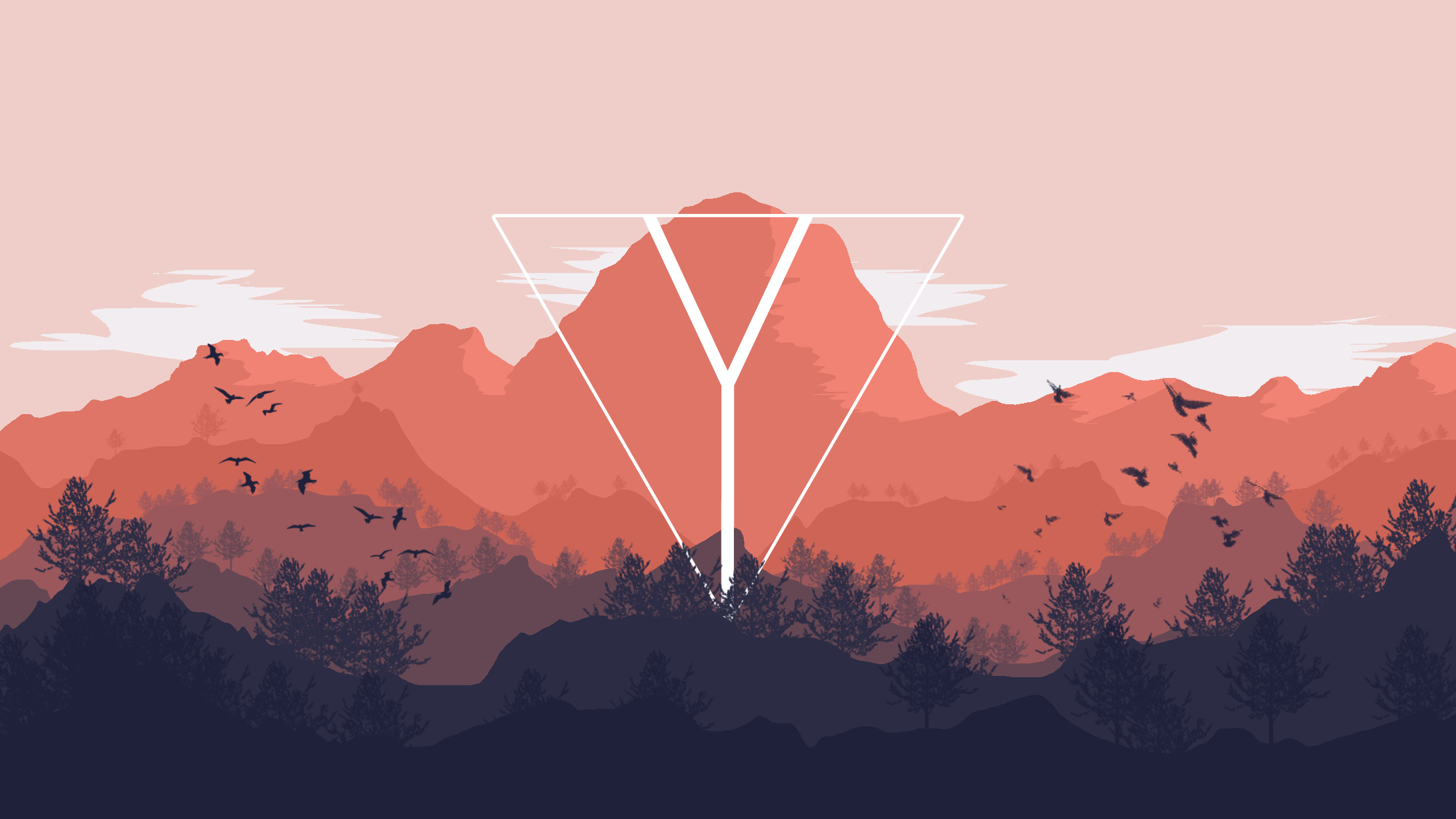 Flat Landscape Wallpaper