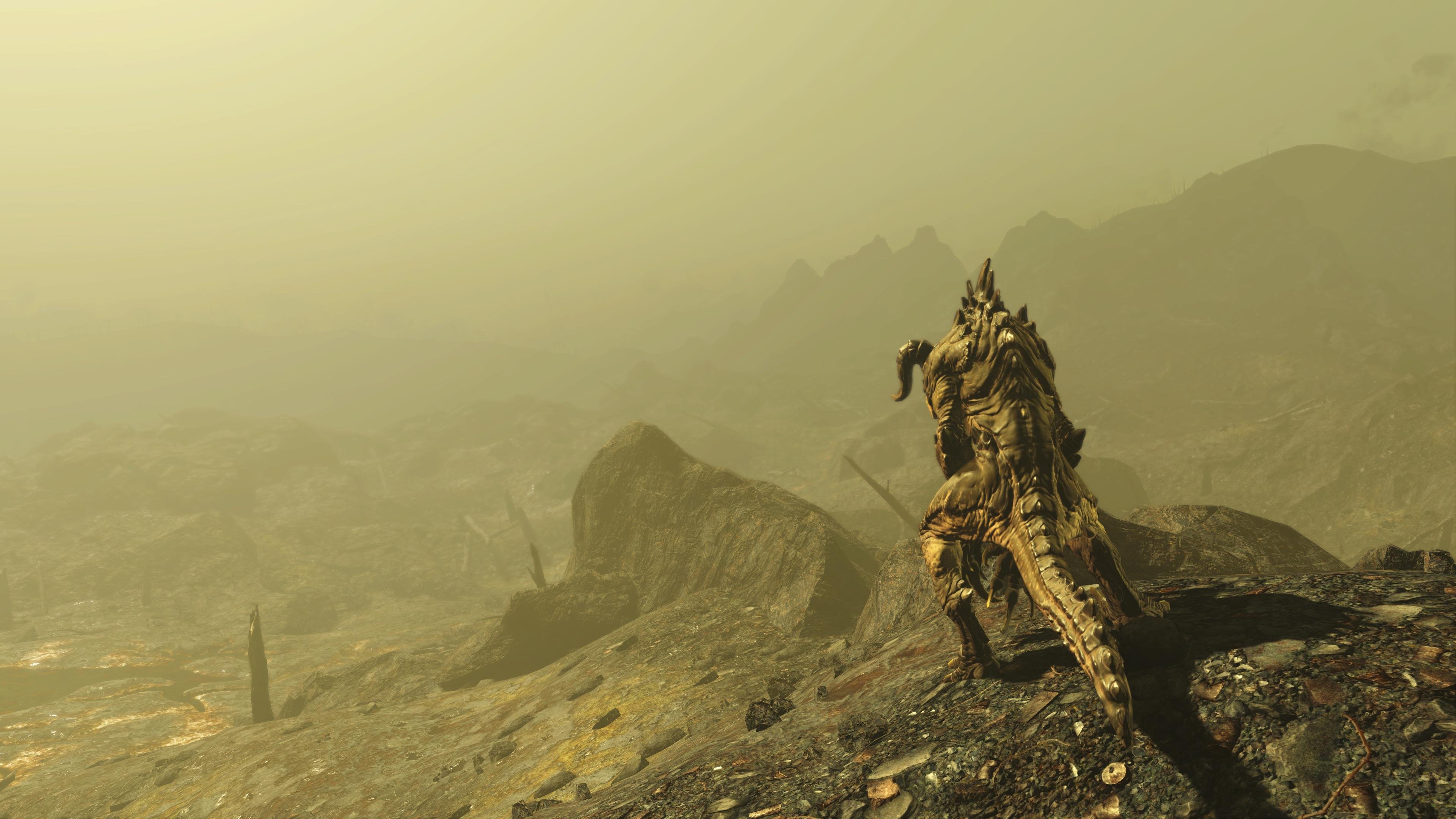 Fallout Deathclaw 4K wallpaper