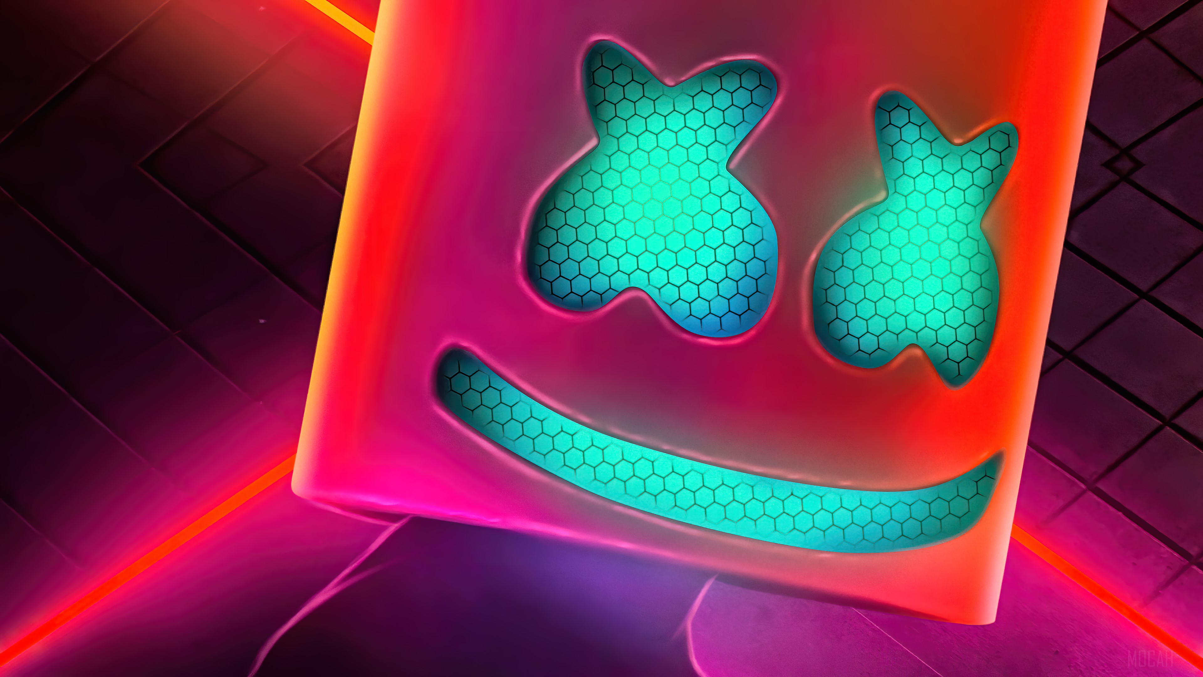 DJ, Marshmello, Mask, Celebrity 4k wallpaper. Mocah HD Wallpaper