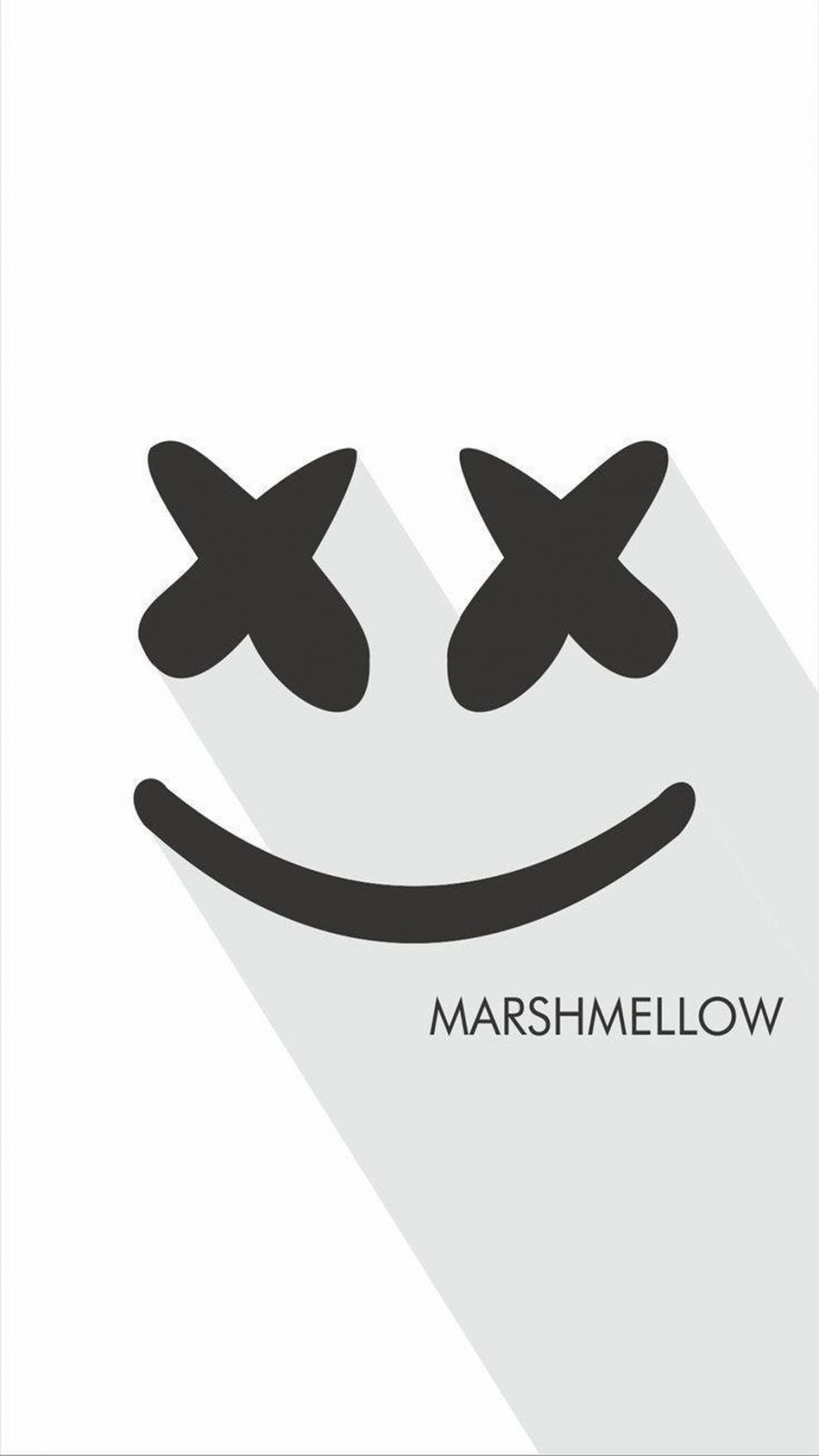 Marshmello Black And White Wallpaper