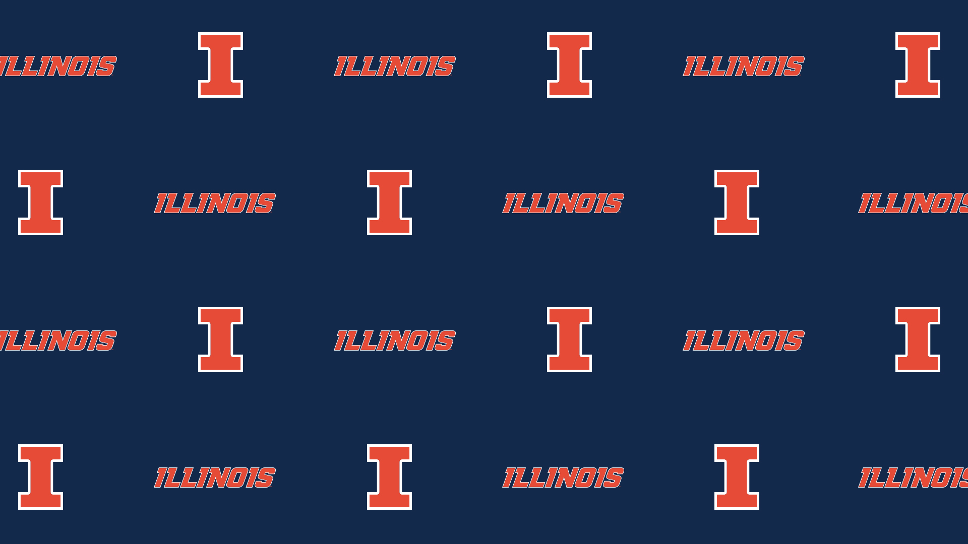 Video Conference Background of Illinois Athletics