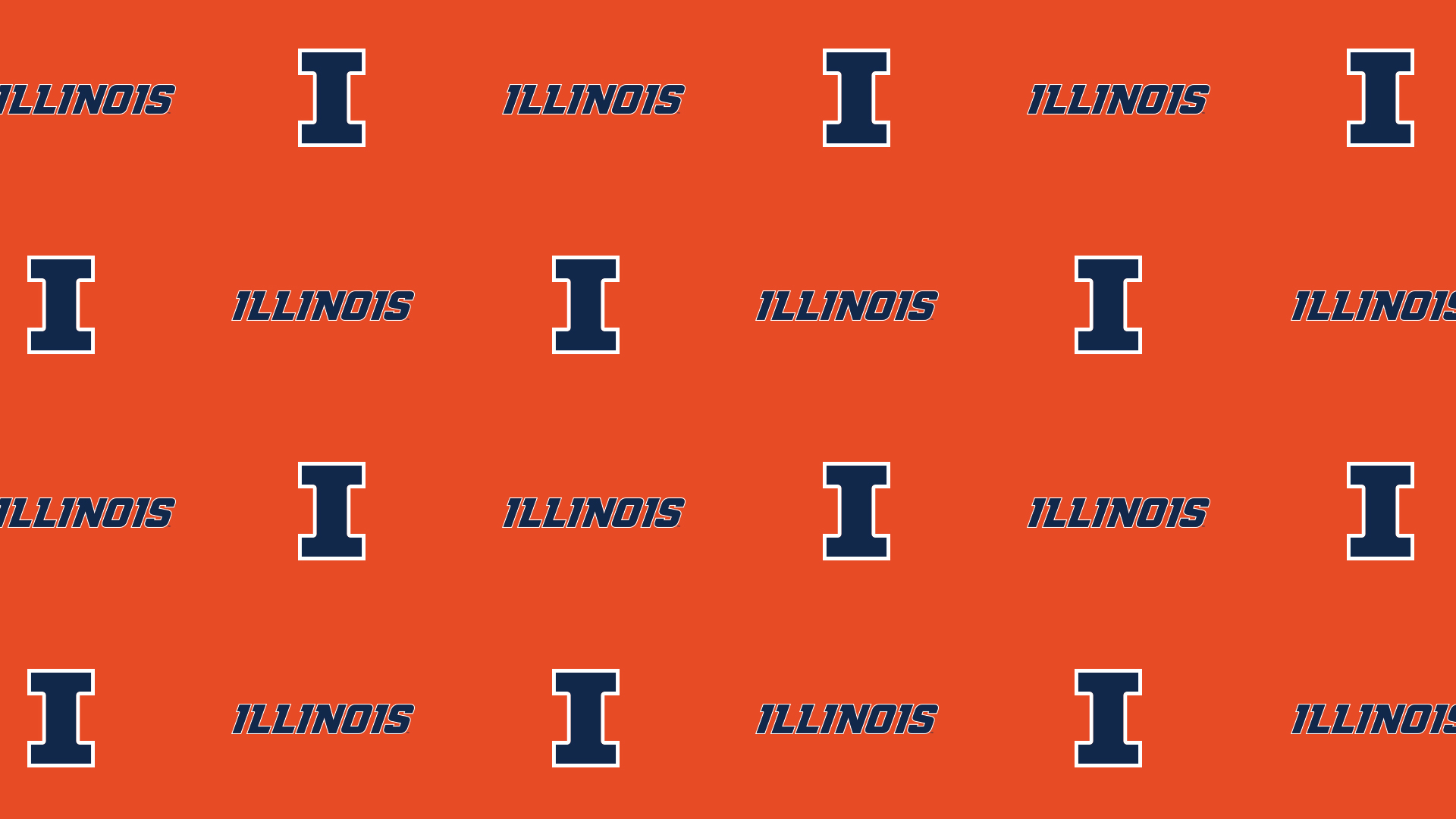 Video Conference Background of Illinois Athletics