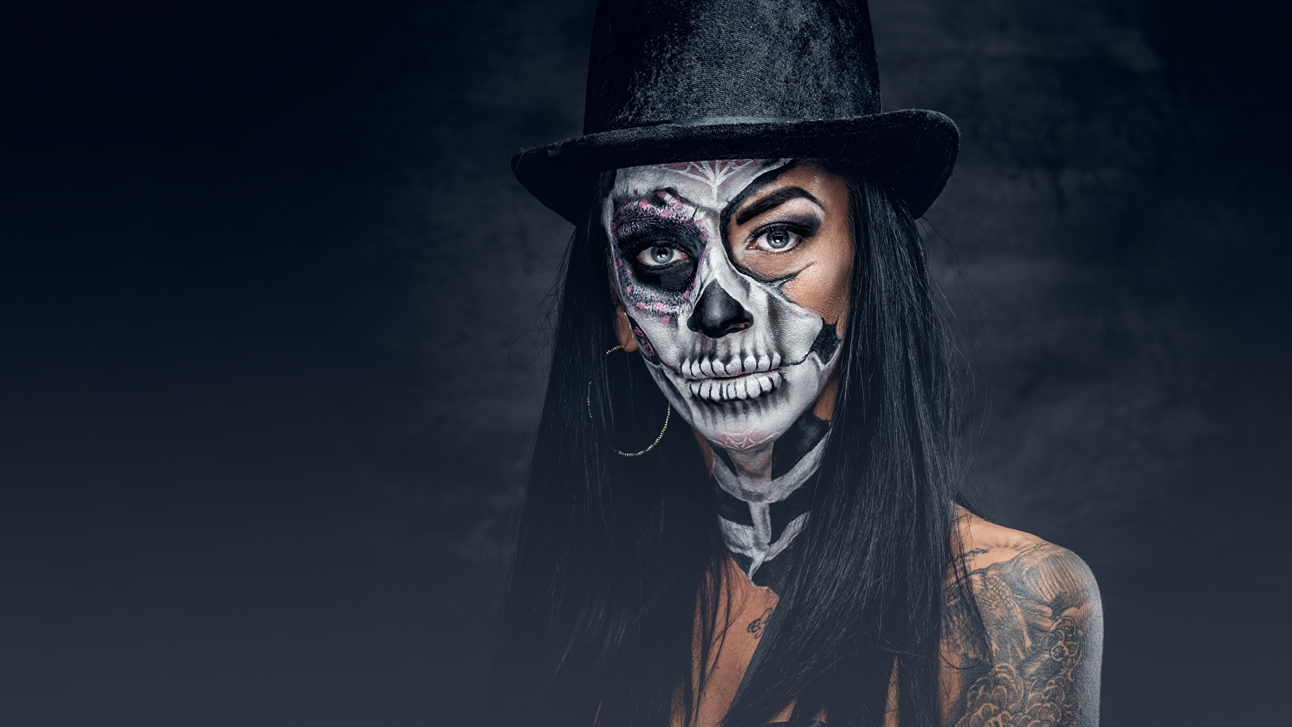 Free download Image Brunette girl Makeup day of the dead Hat Girls 2560x1440 [2560x1440] for your Desktop, Mobile & Tablet. Explore Day Of The Dead Wallpaper. Day of the
