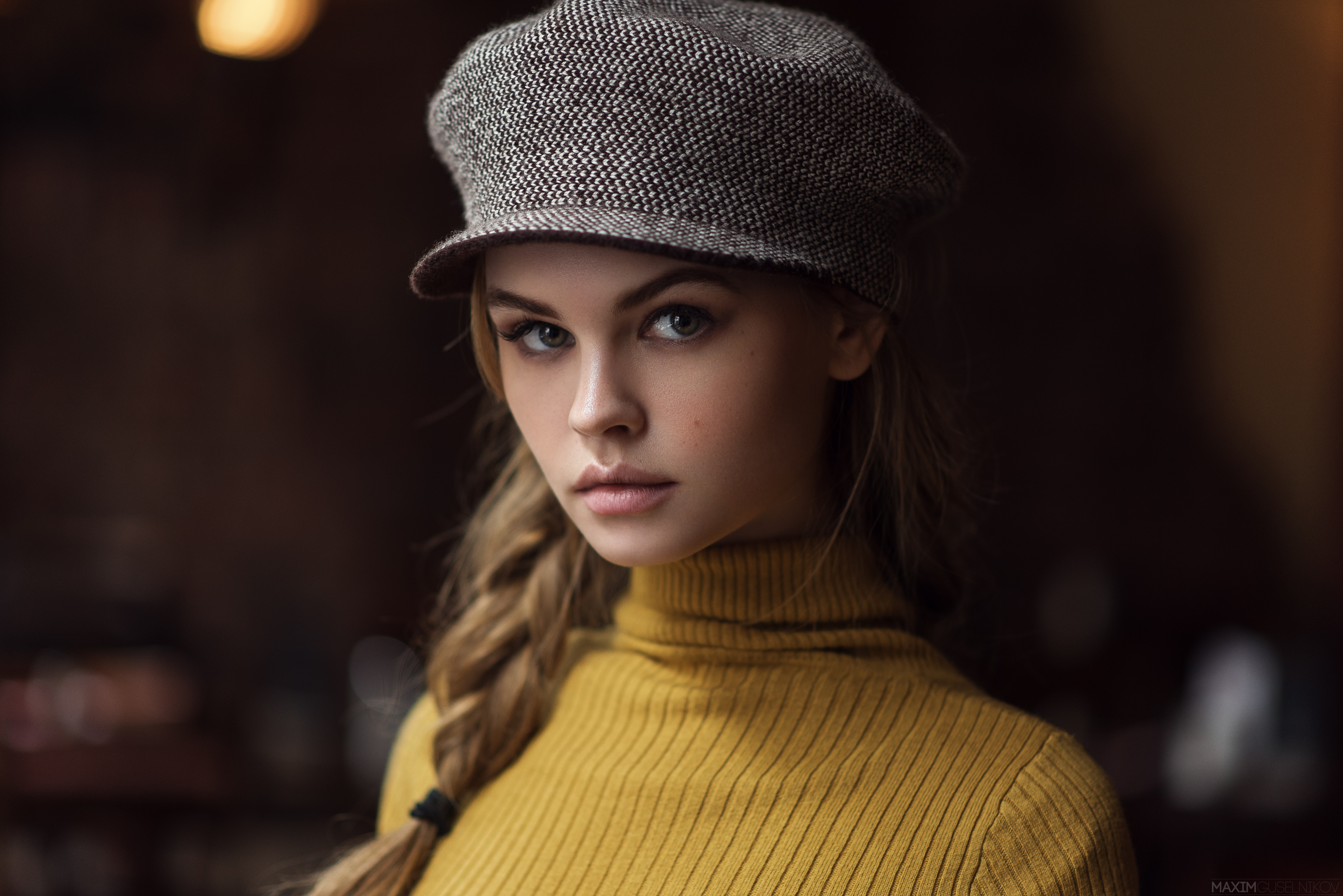 Wallpaper, woman, Anastasia Scheglova, model, wallpaper, photohoot, photo, long hair, beautiful girl, hat 5468x3650