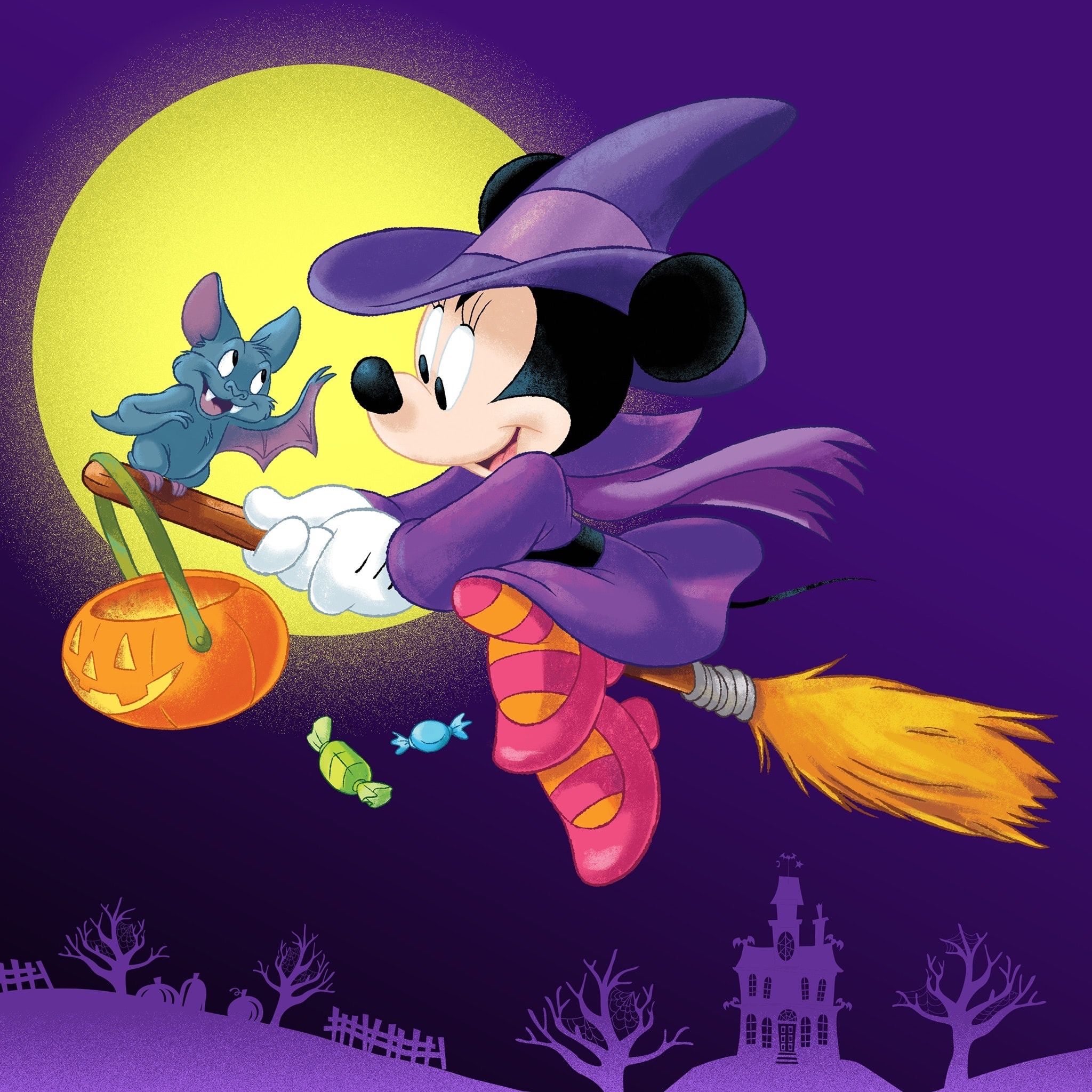 Mickey and Minnie. Disney halloween, Disney, Mickey mouse wallpaper