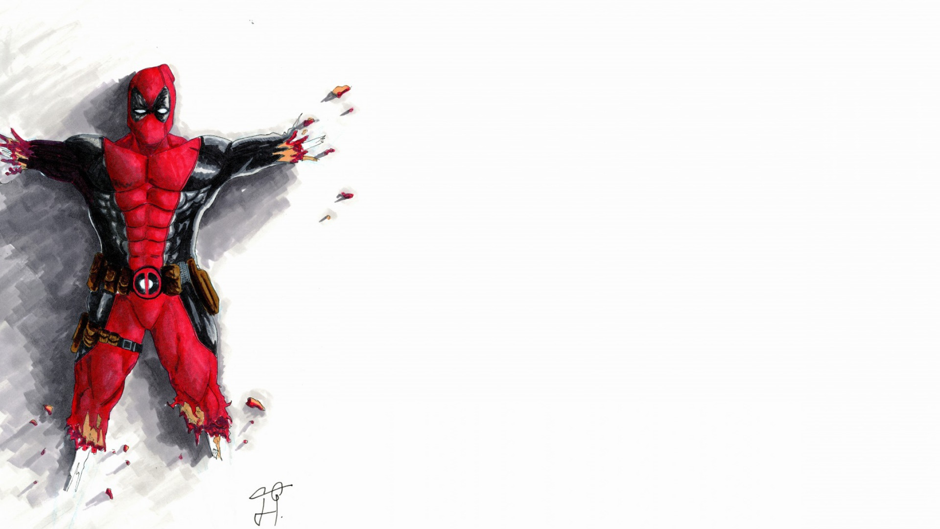 Deadpool Cartoon Wallpaper