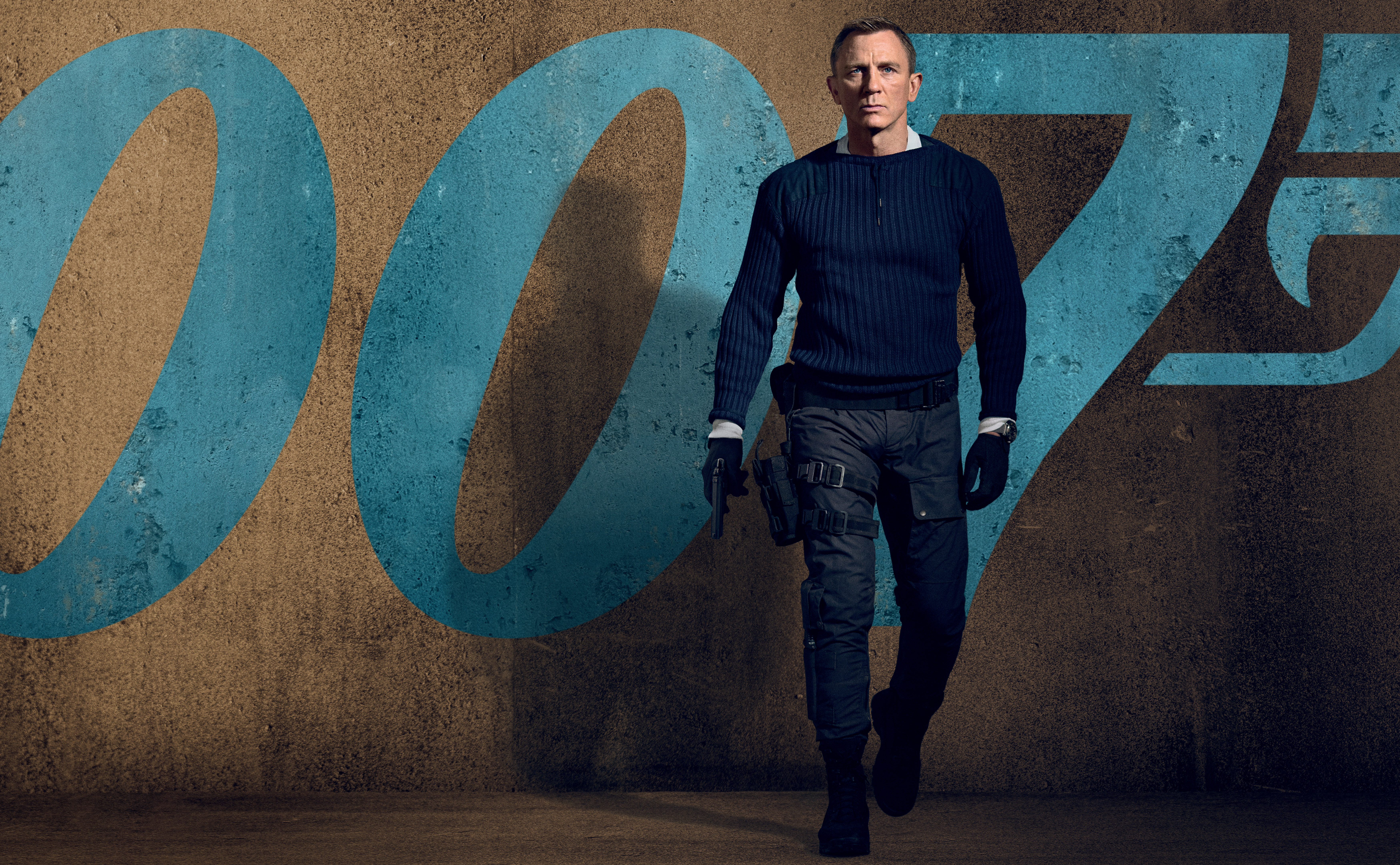 No Time to Die Wallpaper 4K, Daniel Craig, Movies