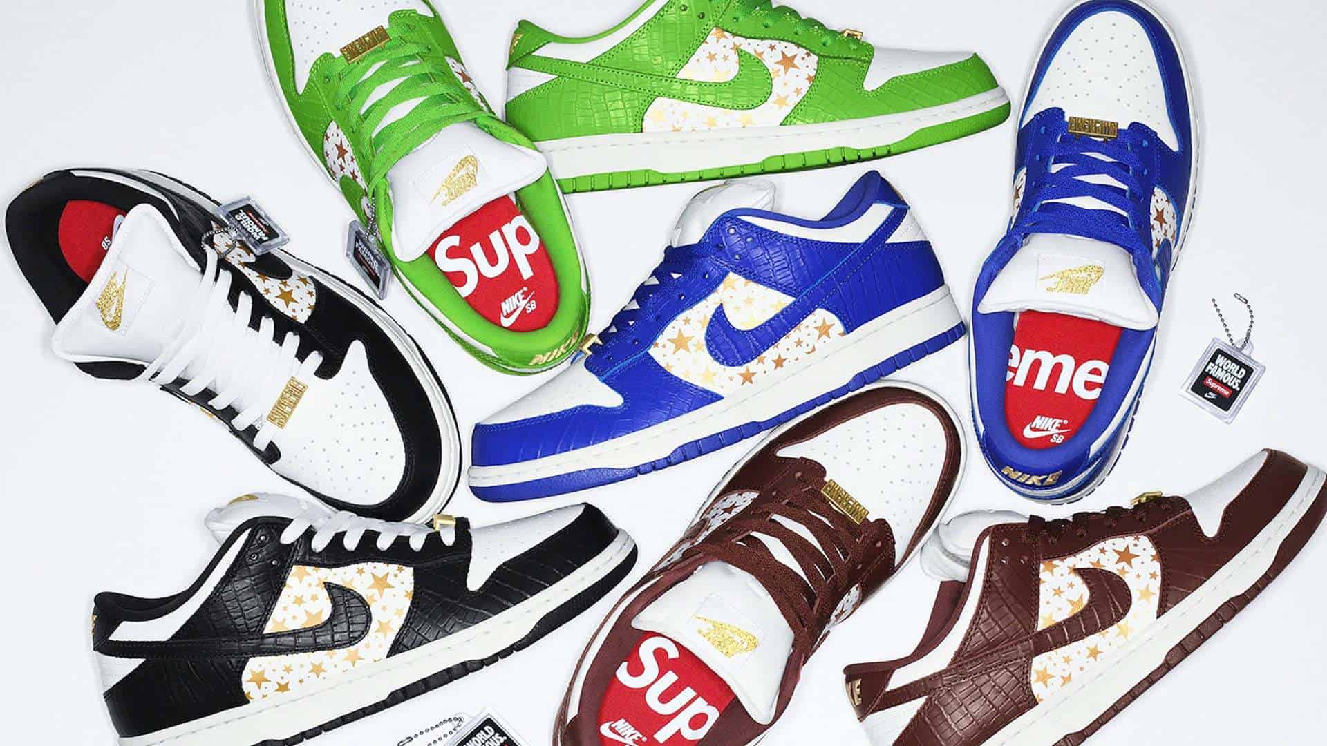 Nike SB Dunk Low Supreme Stars Vs Real Supreme Dunk (All Colourways) Check By Ch